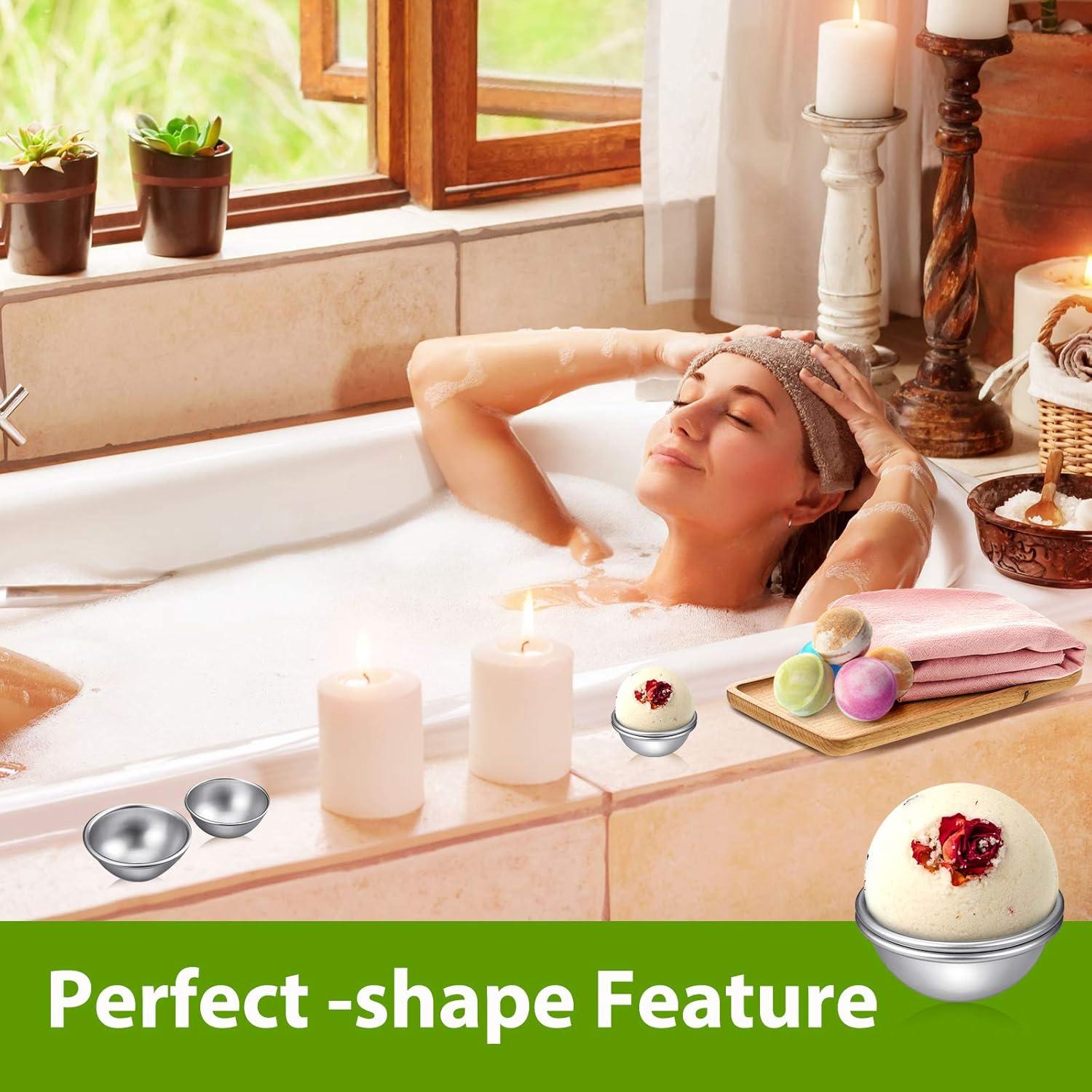 Molde de Metal para Bombas de Baño Patelai 16 Pcs 6 cm