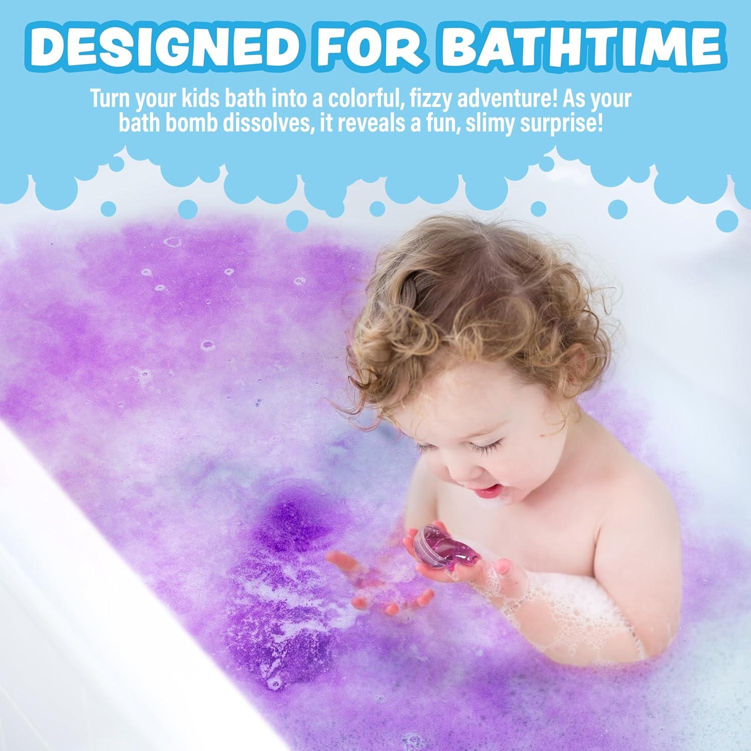 Bombas de Baño Super Goo con Sorpresa - 6 Piezas No Tóxicas