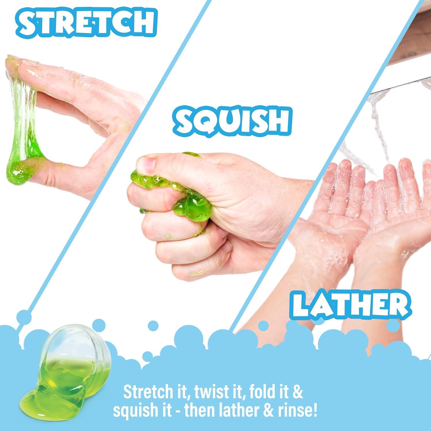 Bombas de Baño Super Goo con Sorpresa - 6 Piezas No Tóxicas