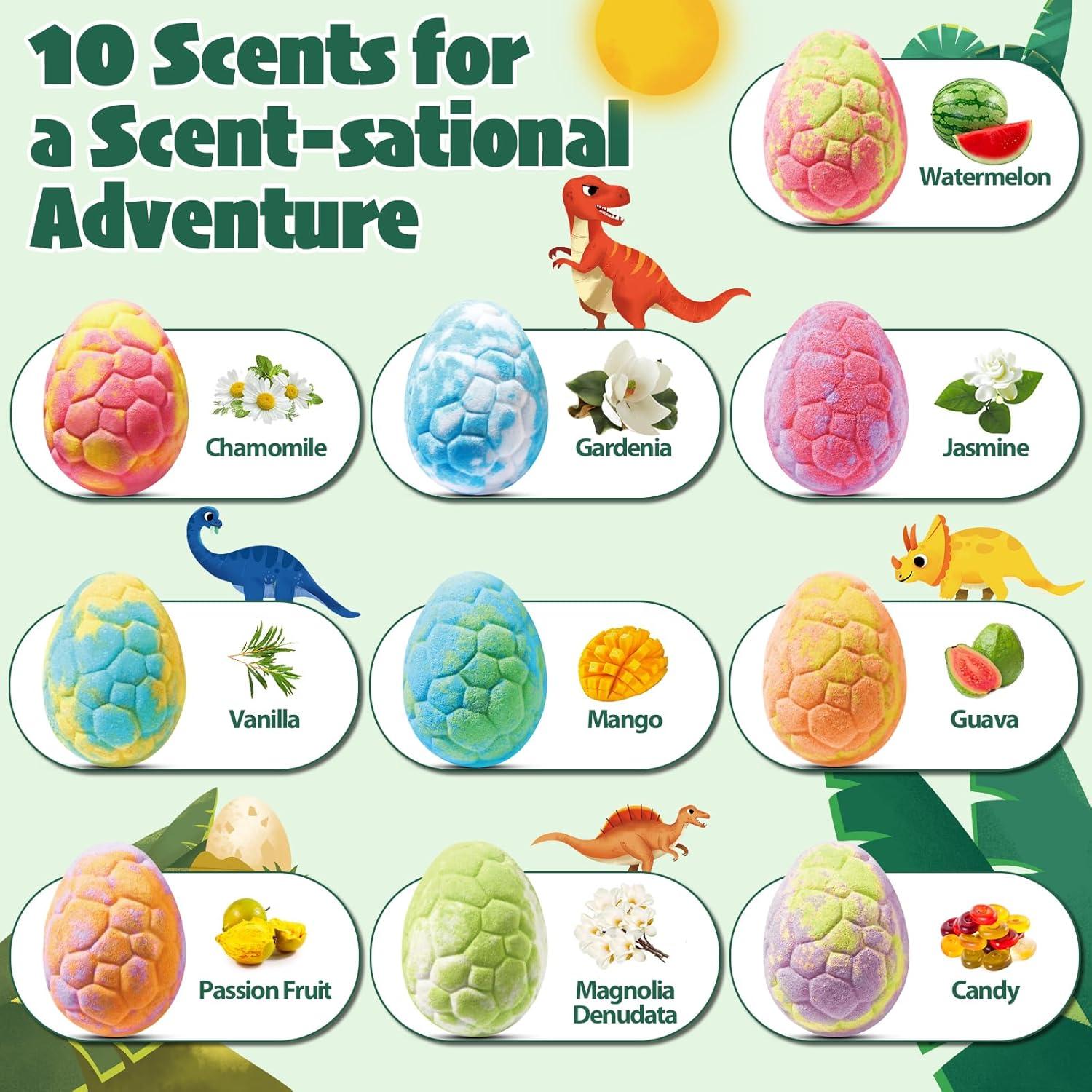 Bolas de Baño de Dinosaurio JuraFizz - 20 Unidades con Juguetes