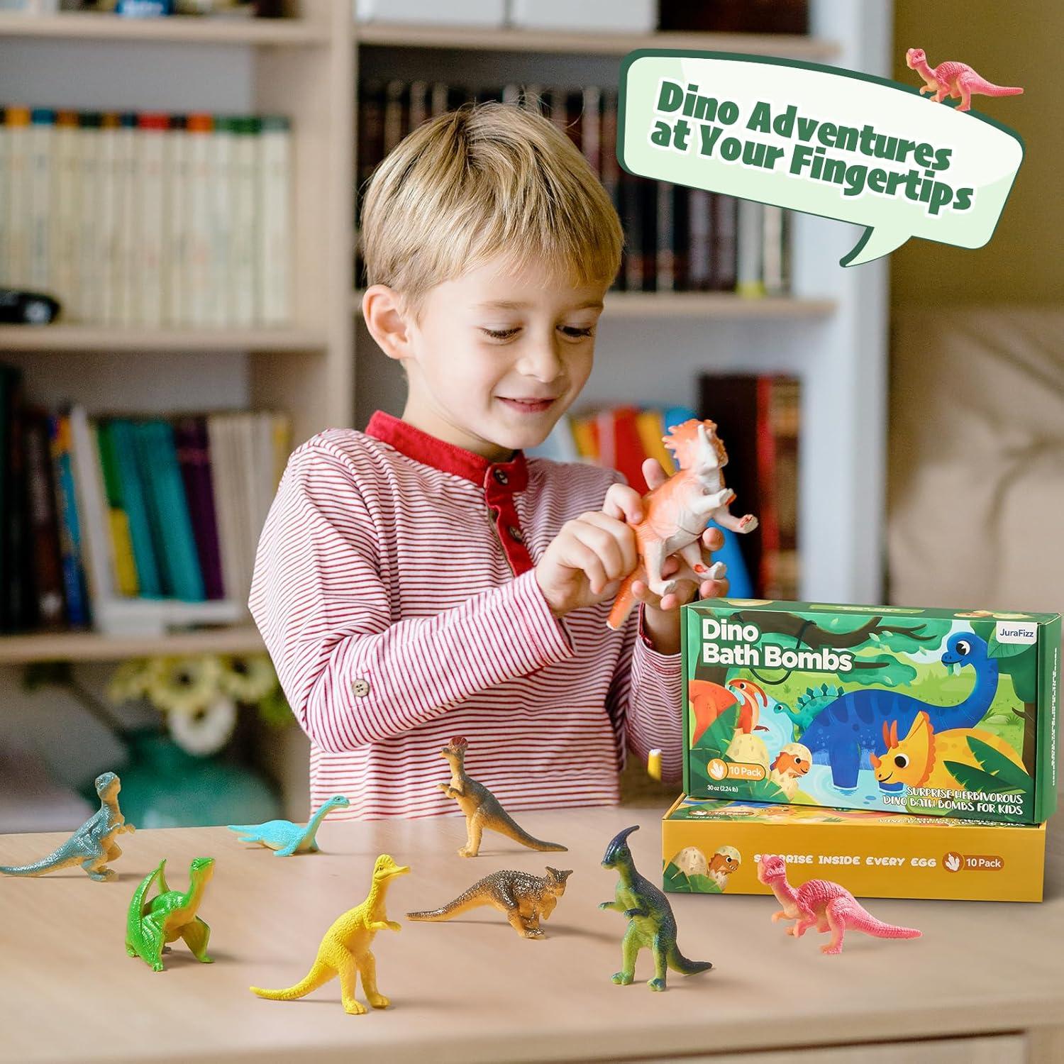 Bolas de Baño de Dinosaurio JuraFizz - 20 Unidades con Juguetes