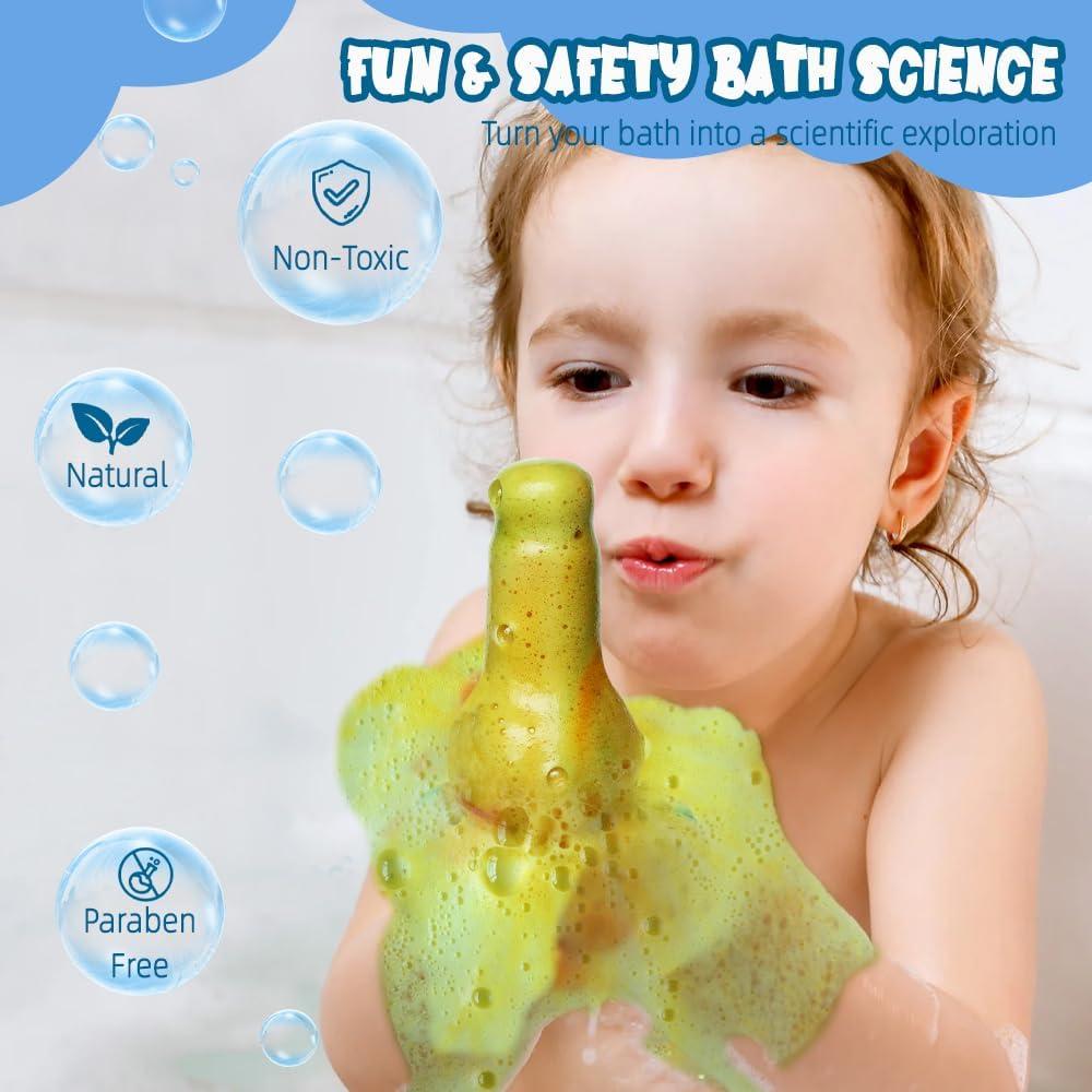 Set de 4 Bombas de Baño HZEX para Niños - Naturales y Seguras