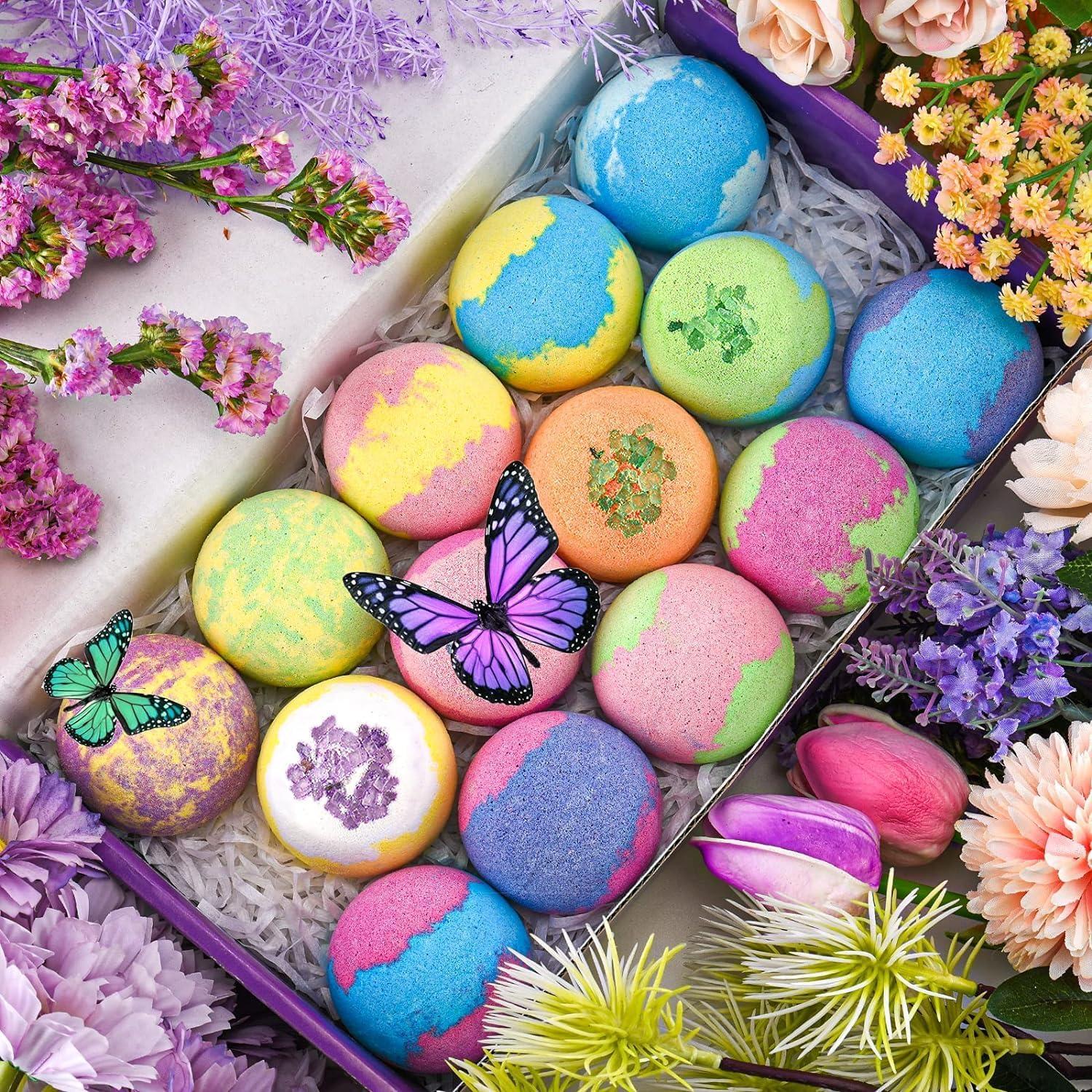 Set de 14 Bombas de Baño Orgánicas DUAIU - Aromas Naturales