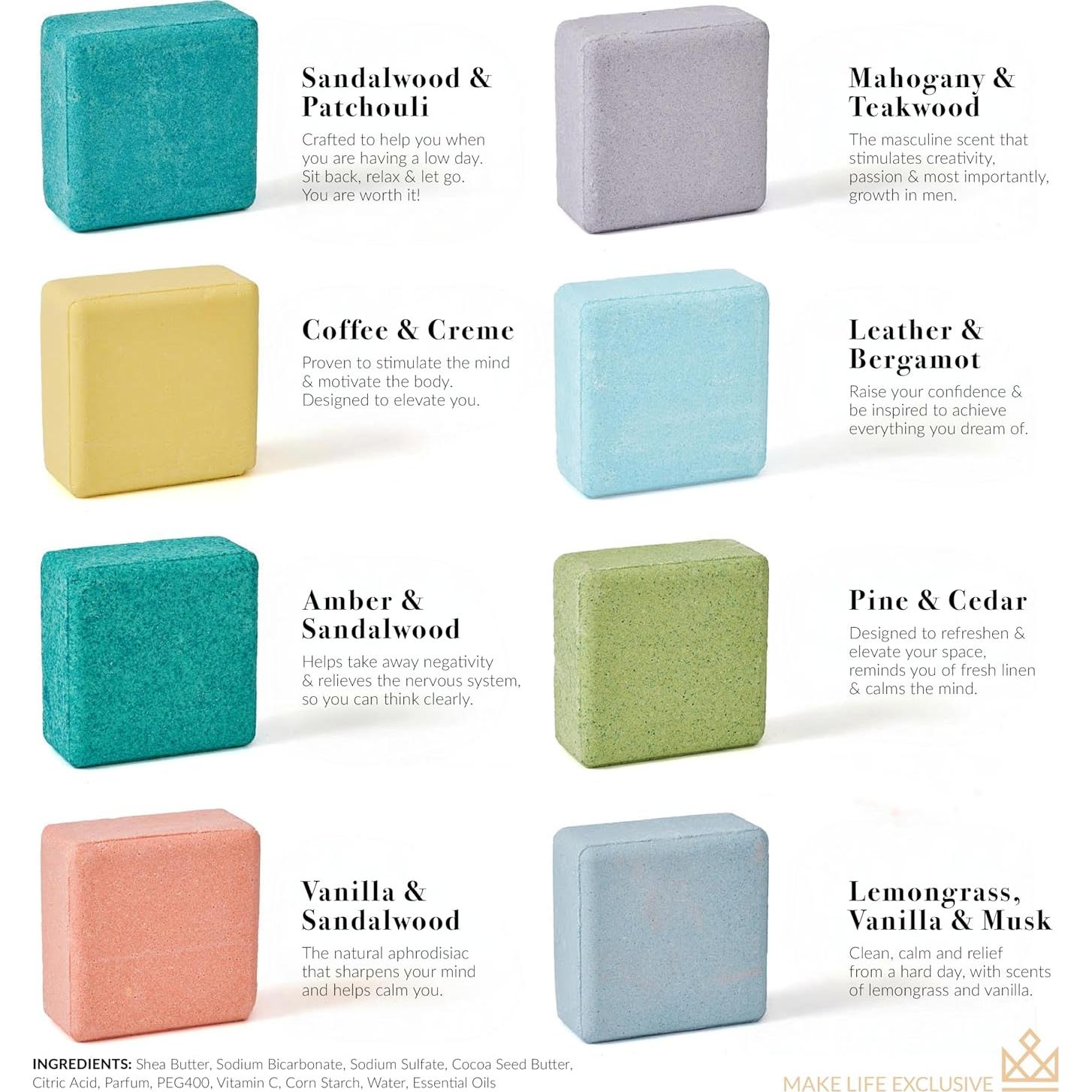 Bombas de Baño para Hombres MAKE LIFE EXCLUSIVE 8x141.75g