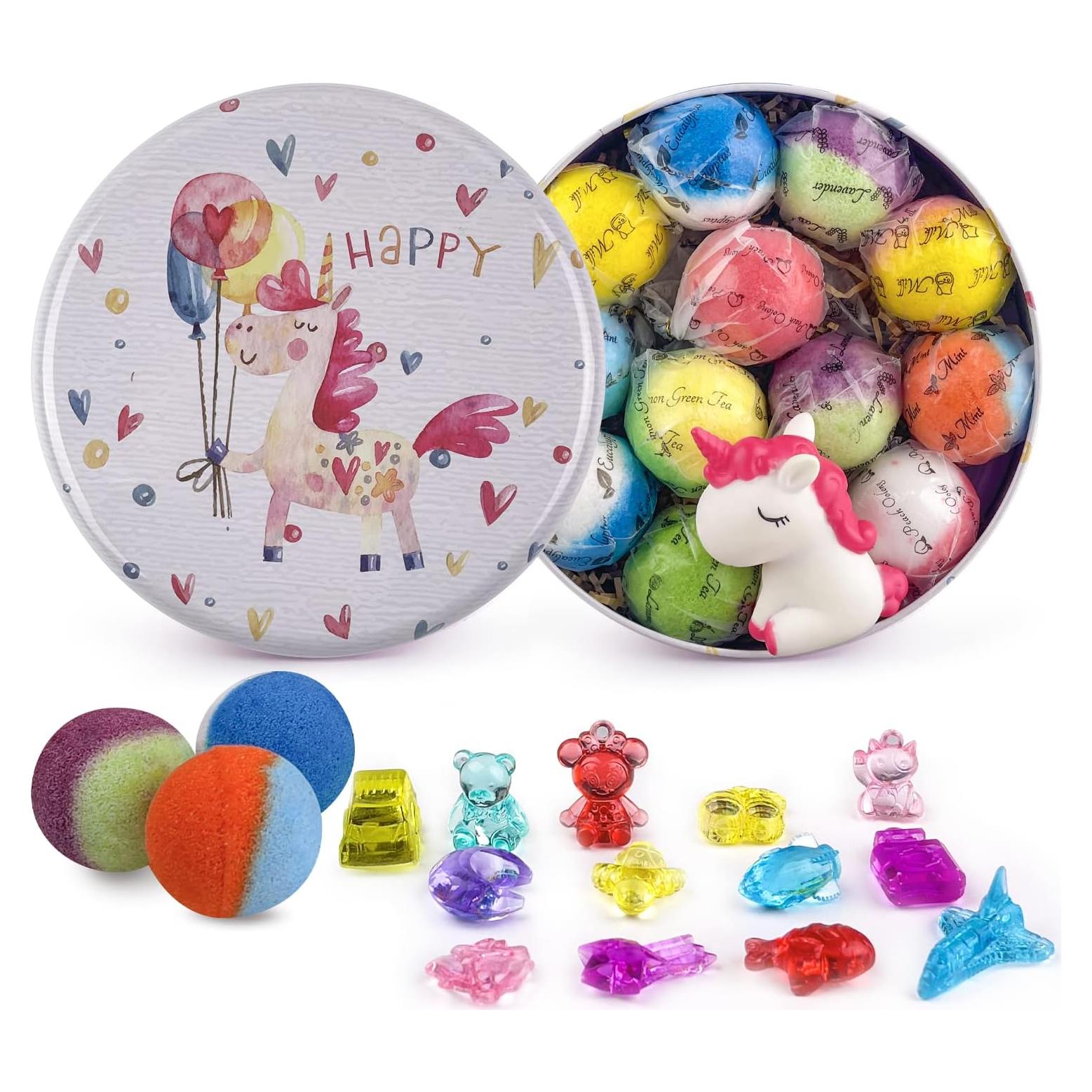 Bombas de Baño para Niños DOVIPE - 12 Piezas con Juguetes Sorpresa