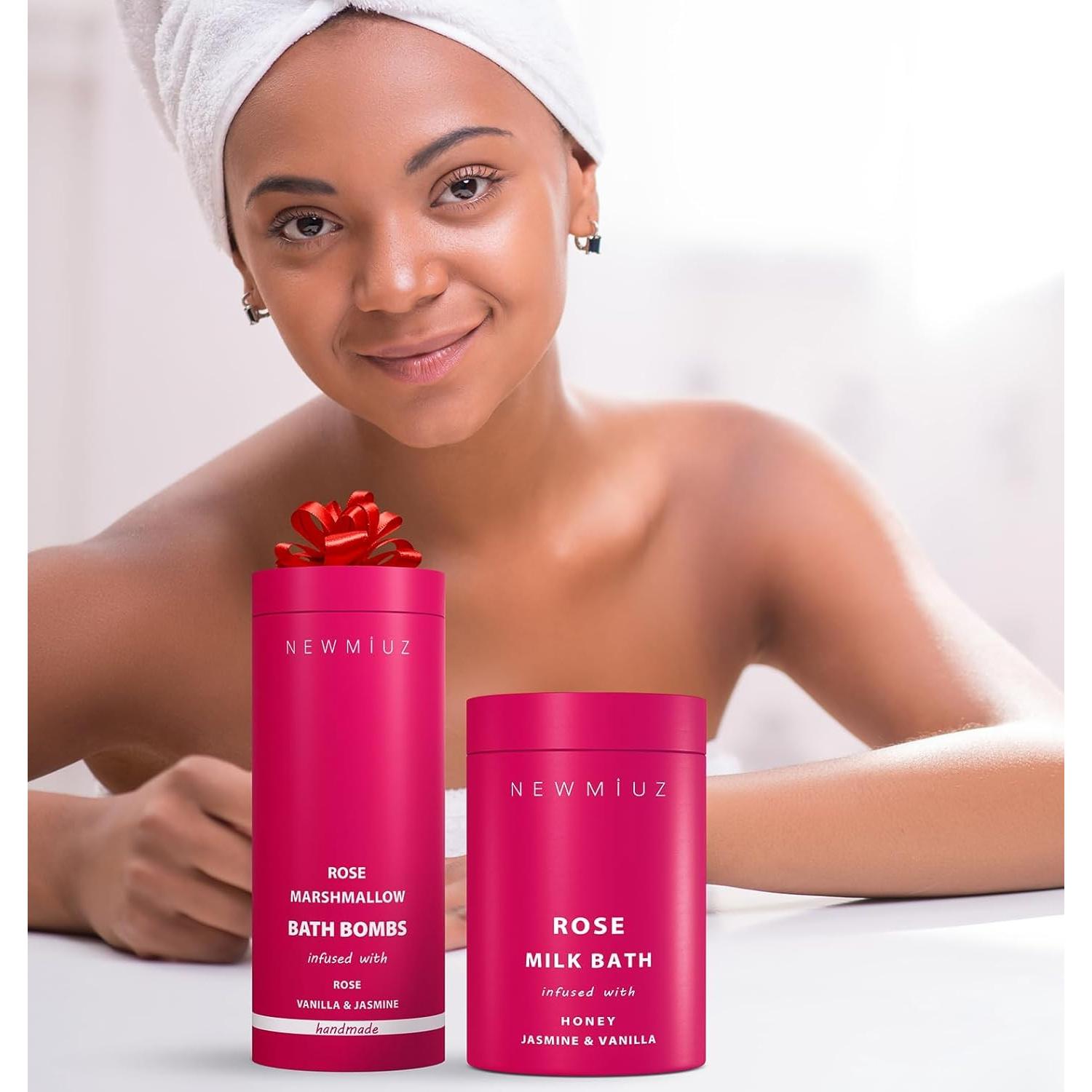 Bomba de Baño Espumosa New Miuz Rosa y Vainilla 3 Unidades