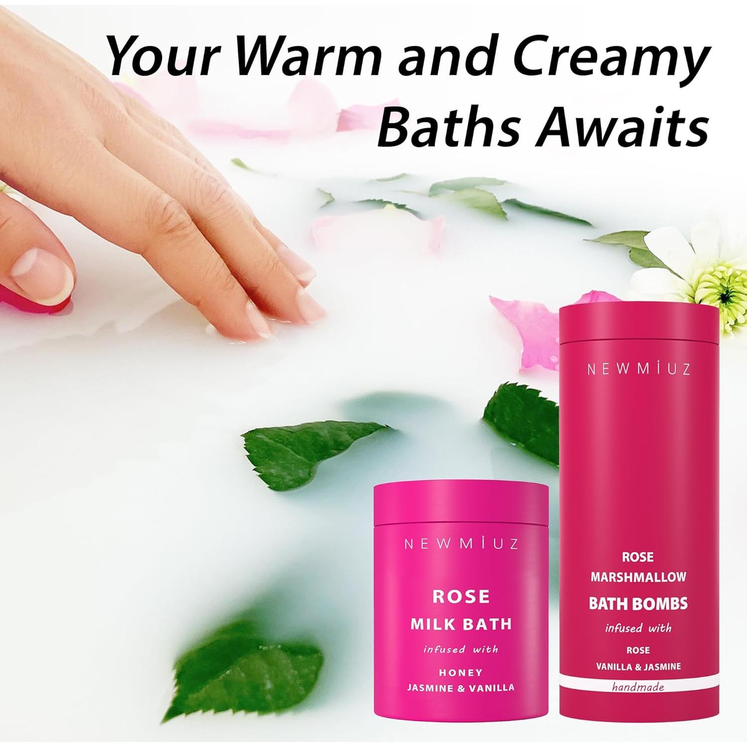 Bomba de Baño Espumosa New Miuz Rosa y Vainilla 3 Unidades