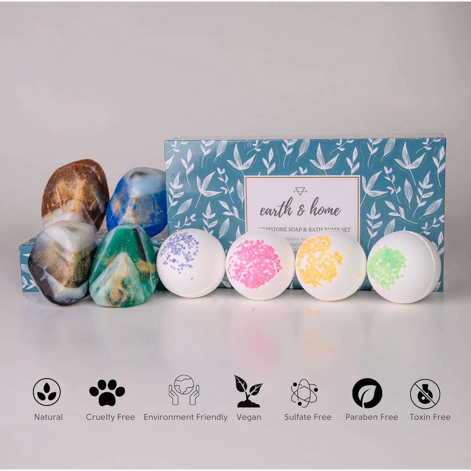 Juego de Jabón y Bombas de Baño Tierra y Hogar - 8 Piezas