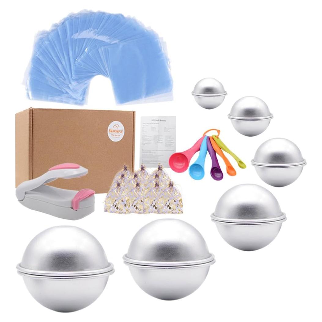 Juego de Moldes para Bombas de Baño Smarimple 228 Piezas