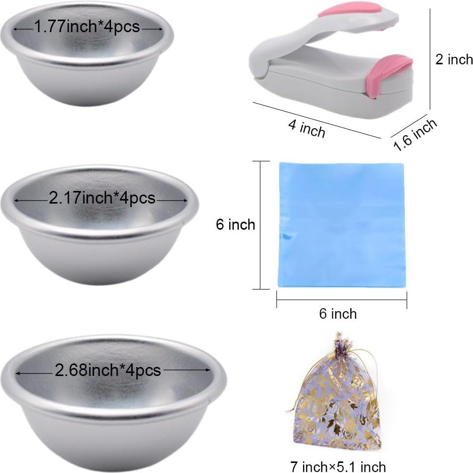 Juego de Moldes para Bombas de Baño Smarimple 228 Piezas