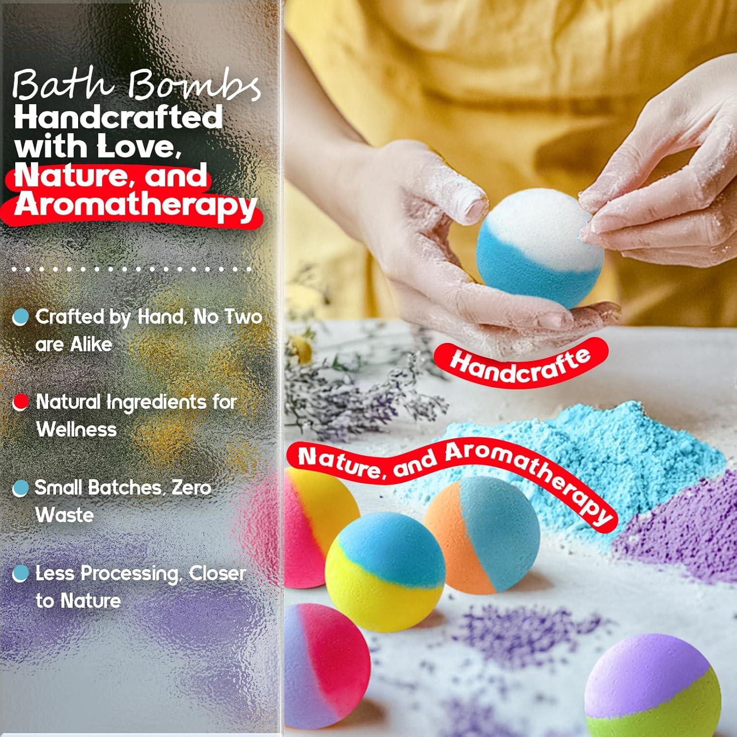 Paquete de 64 Bombas de Baño Naturales SudsyRoar - 8 Aromas