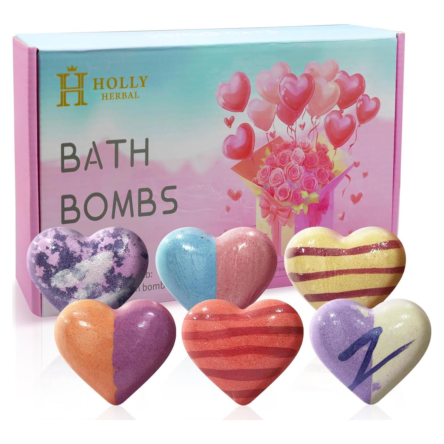 Set de Bombas de Baño Lujosas HOLLY HERBAL - 6 Fragancias
