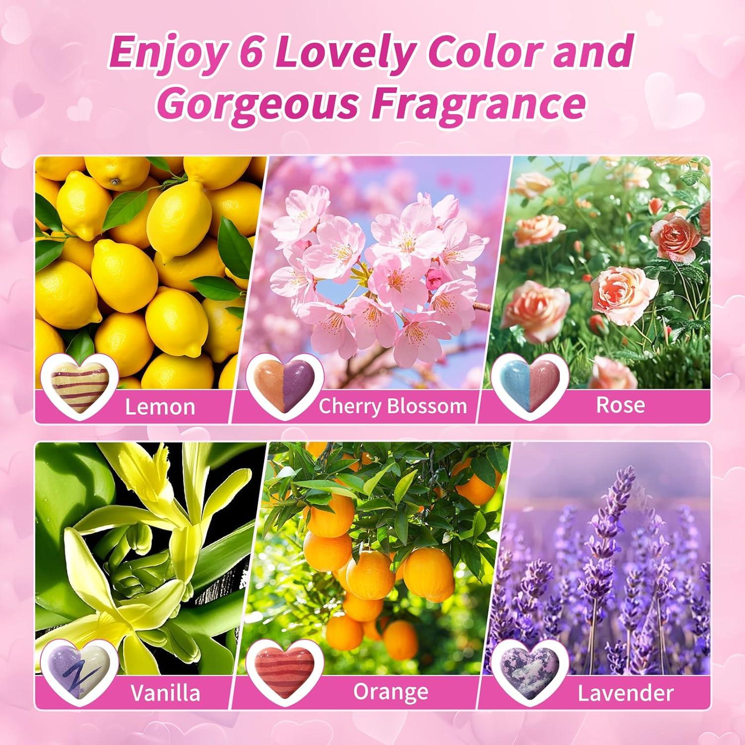 Set de Bombas de Baño Lujosas HOLLY HERBAL - 6 Fragancias