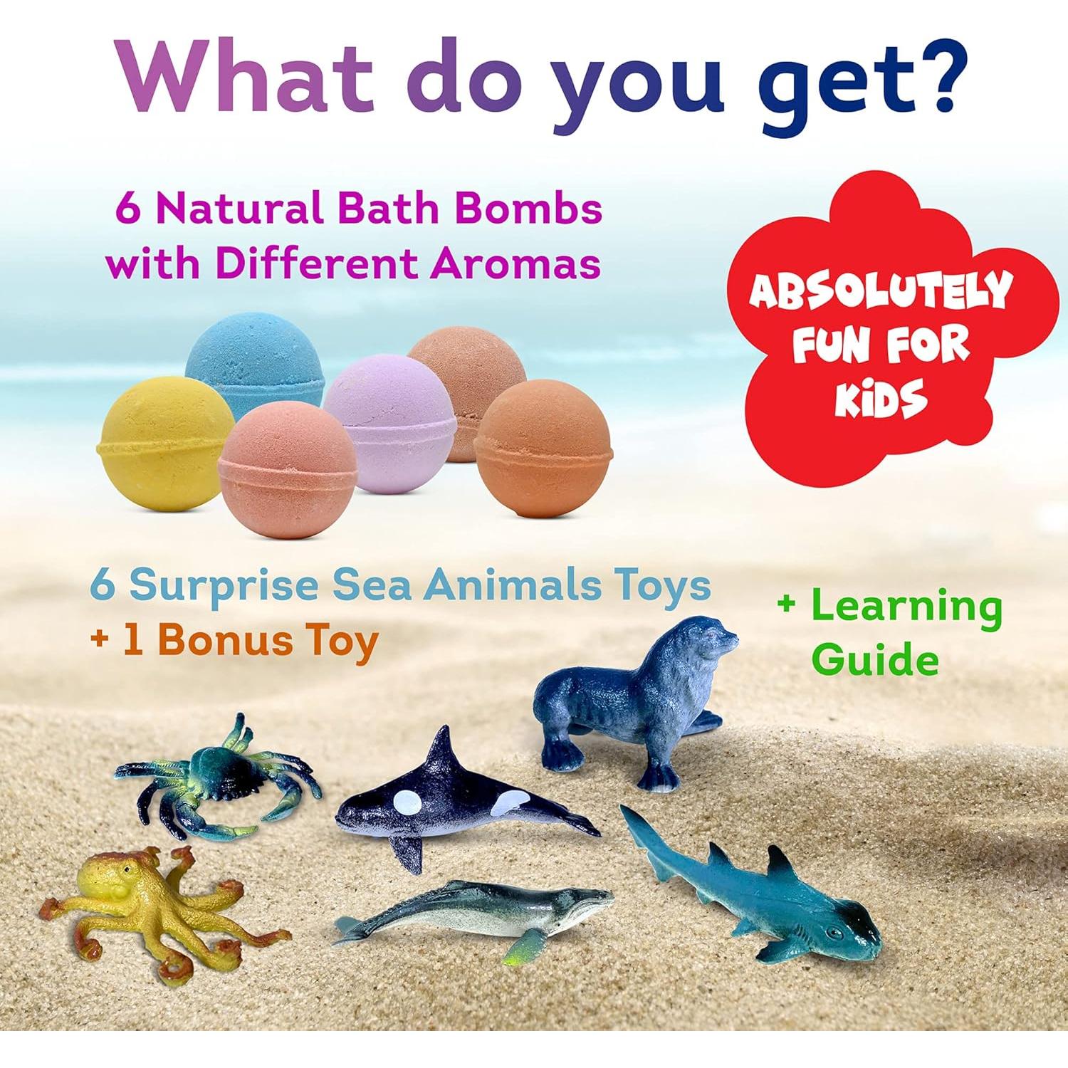 Set de 6 Bombas de Baño con Juguetes Marinos Relaxcation