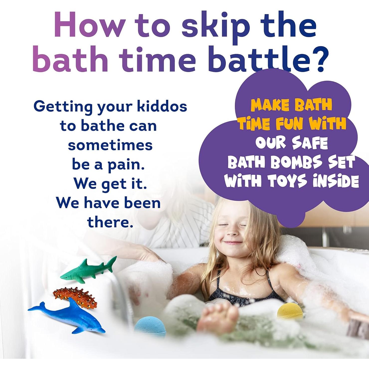 Set de 6 Bombas de Baño con Juguetes Marinos Relaxcation