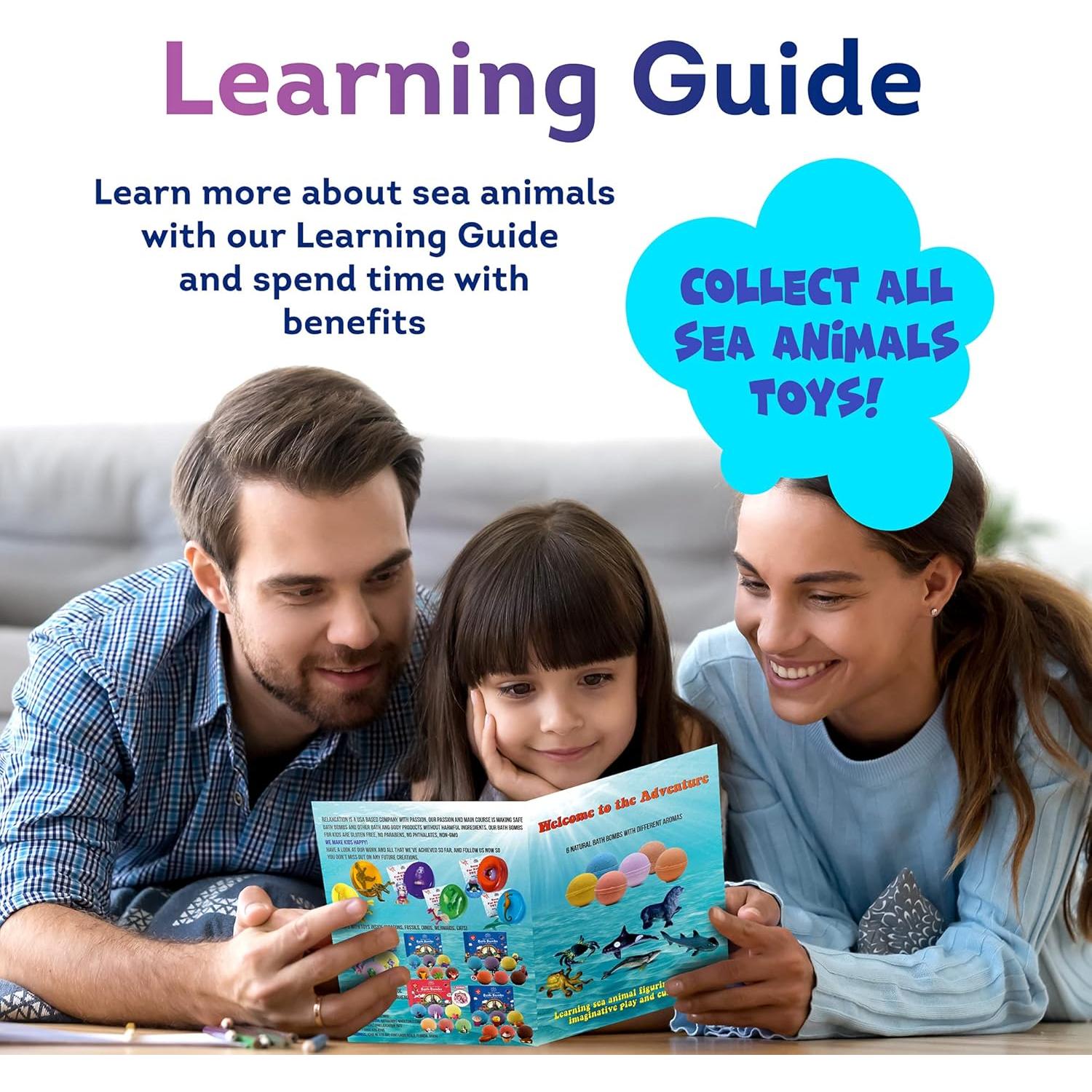 Set de 6 Bombas de Baño con Juguetes Marinos Relaxcation