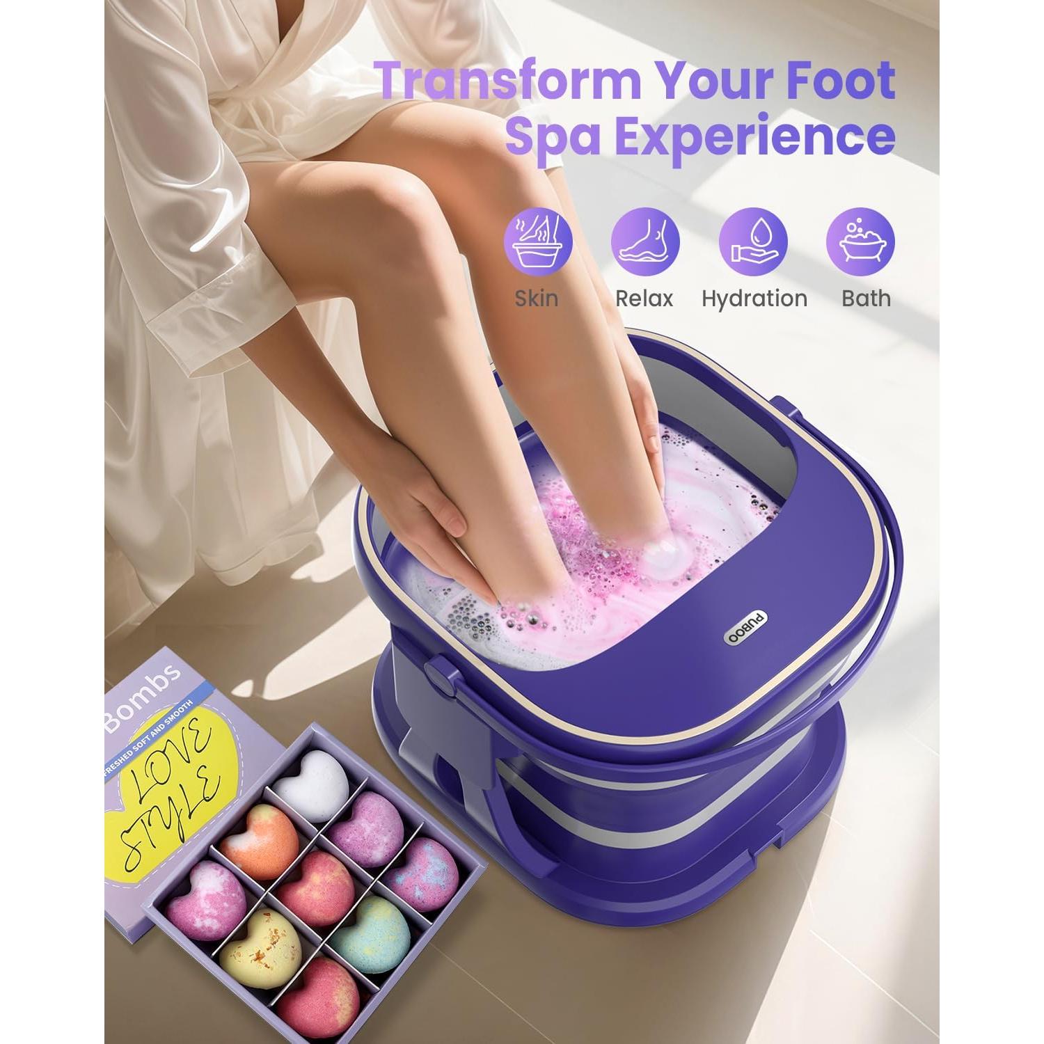 Set de 9 Bombas de Baño Orgánicas para Pies PUBOO - Aromas Relajantes