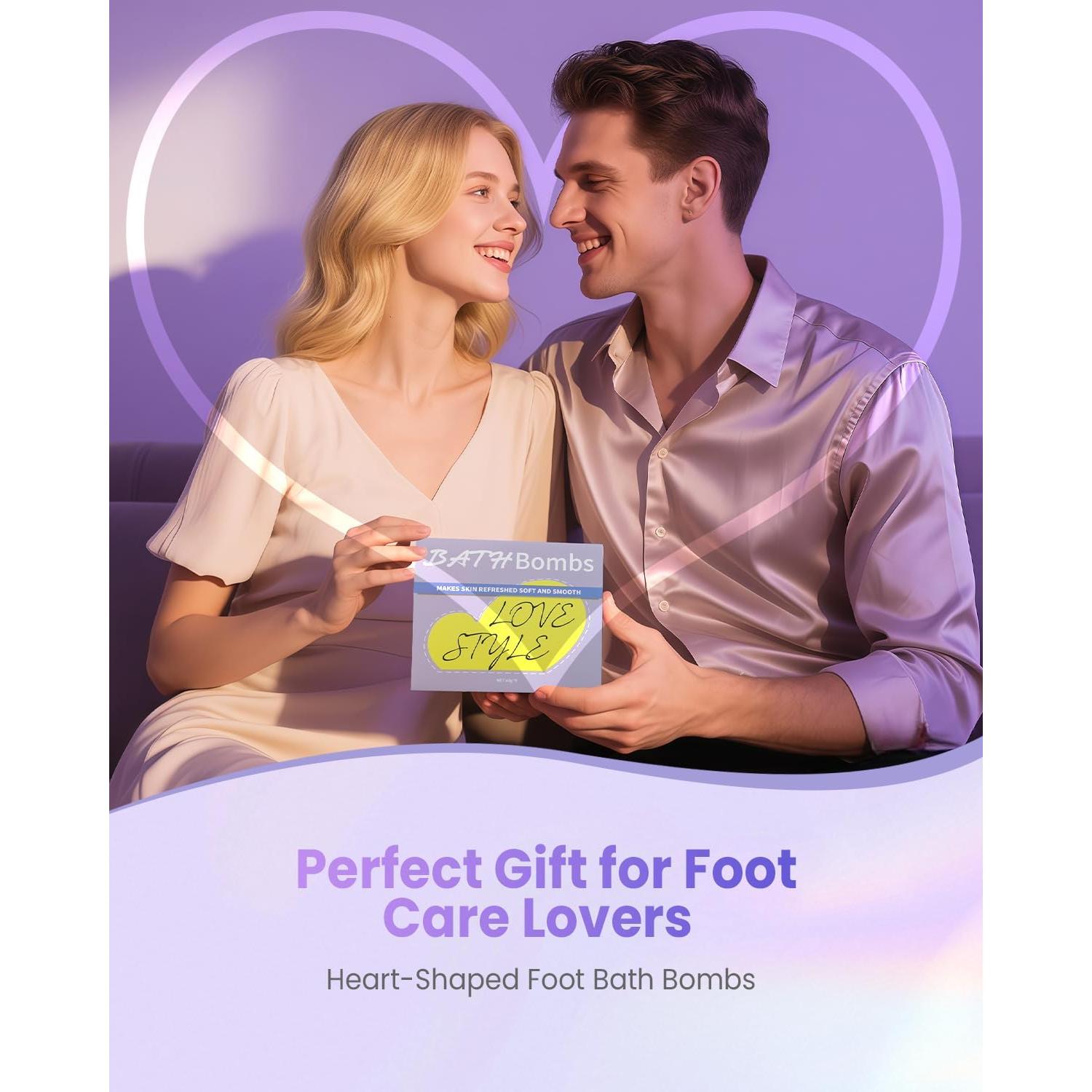 Set de 9 Bombas de Baño Orgánicas para Pies PUBOO - Aromas Relajantes