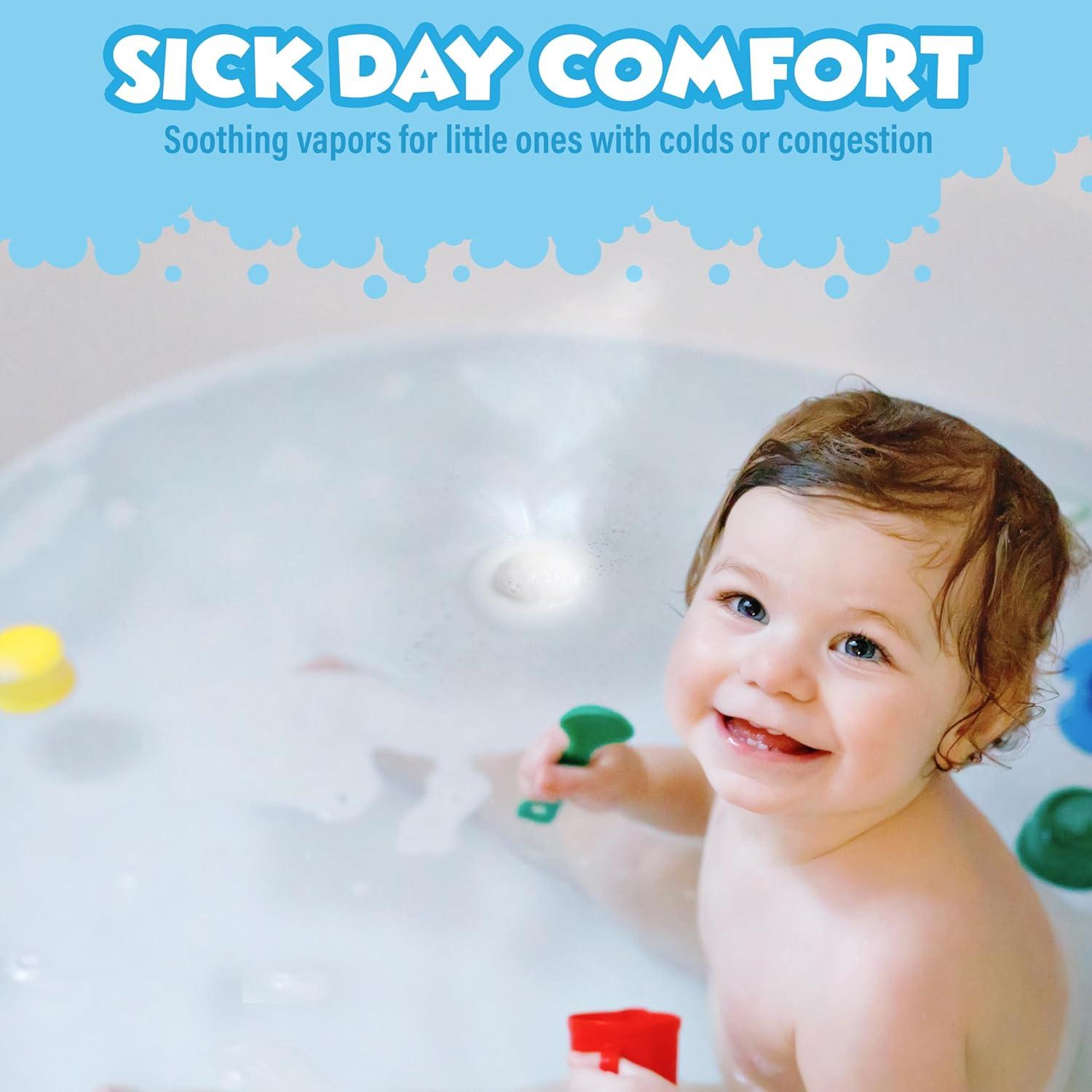 Bolas de Baño de Vapor Tub Works para Niños - 12 Unidades Eucalipto