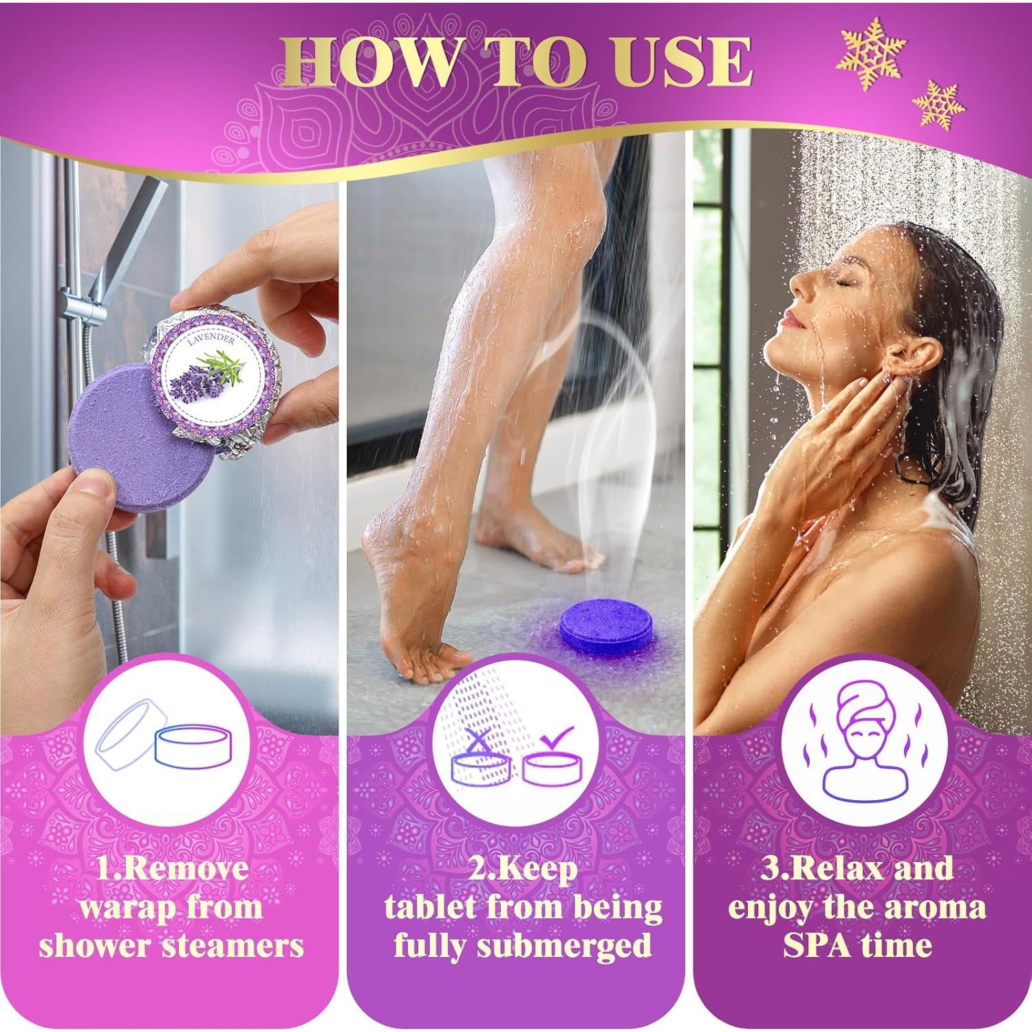 Bombas de Vapor para Ducha Qivatex - Aromaterapia Relax 30g