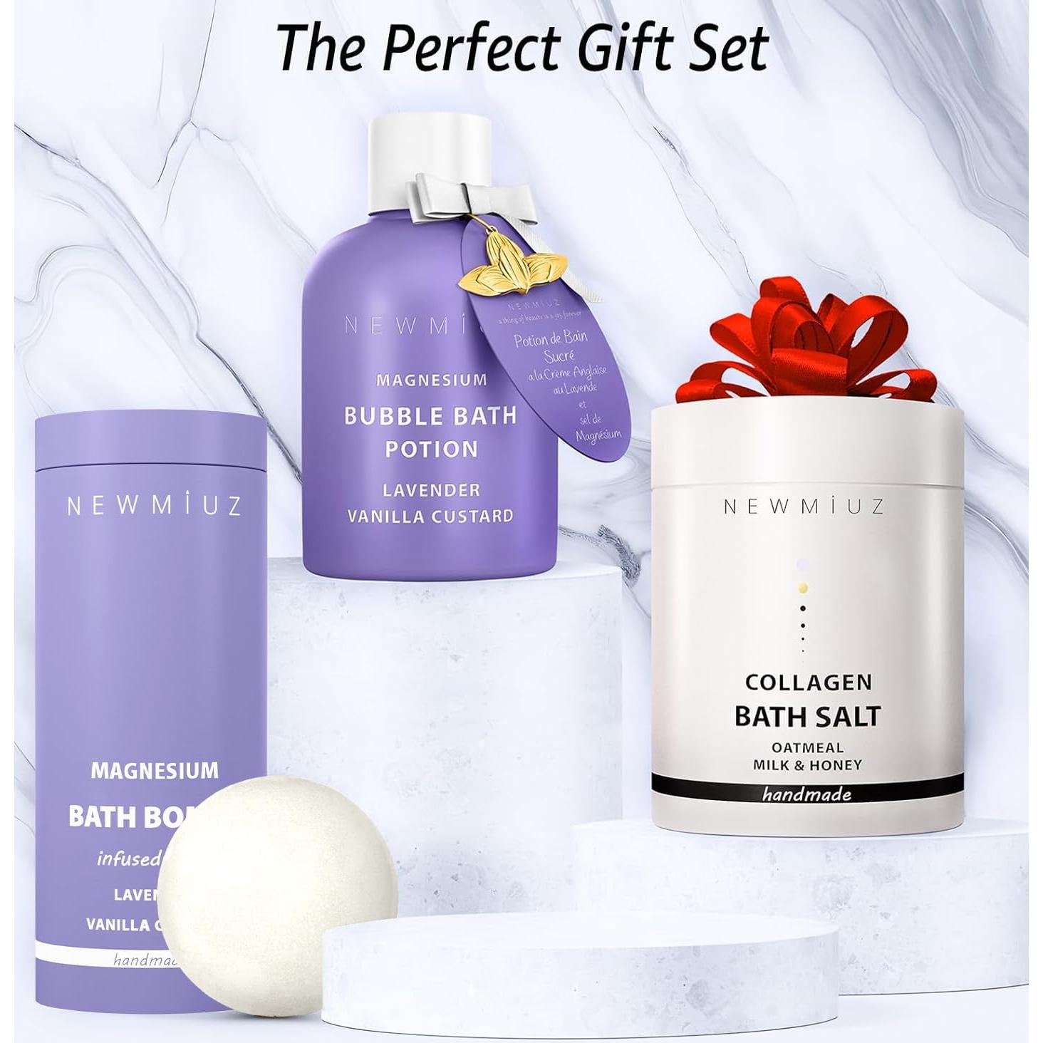 Bomba de Baño de Magnesio Lavanda Vainilla New Miuz 3 Unidades