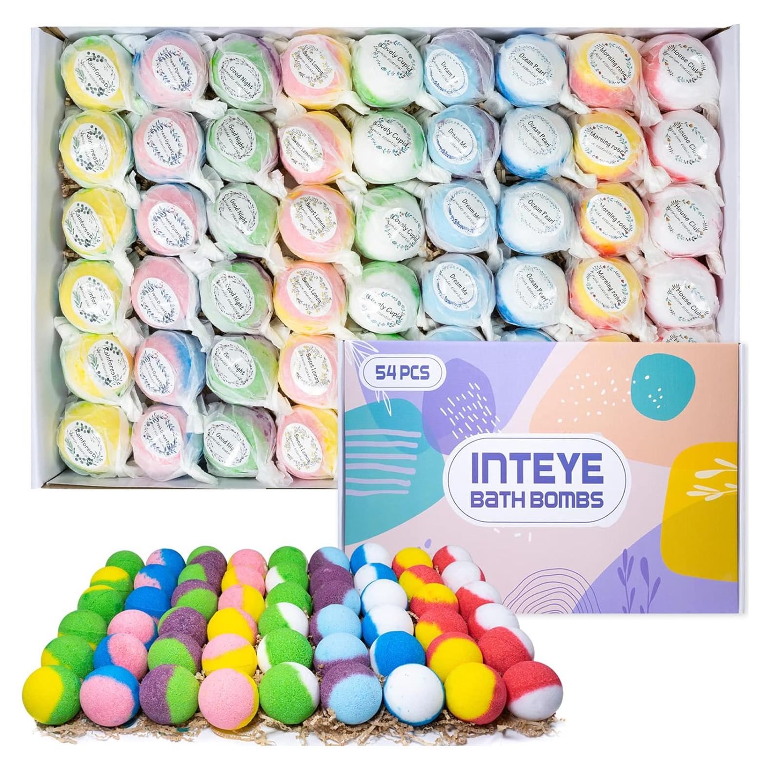 Conjunto de 54 Bombas de Baño INTEYE - Spa Aromático Natural