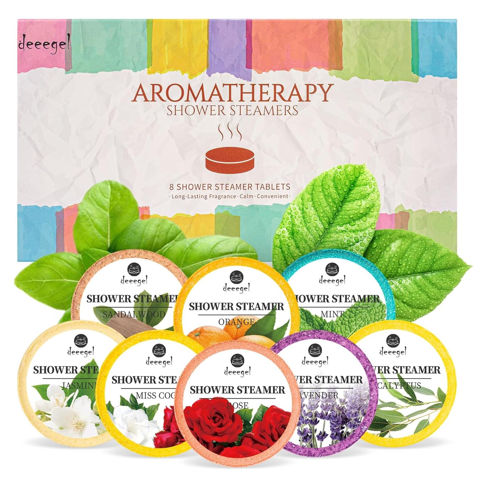 Juego de 8 Pastillas de Vapor Aromaterapia Deeegel - Spa en Casa