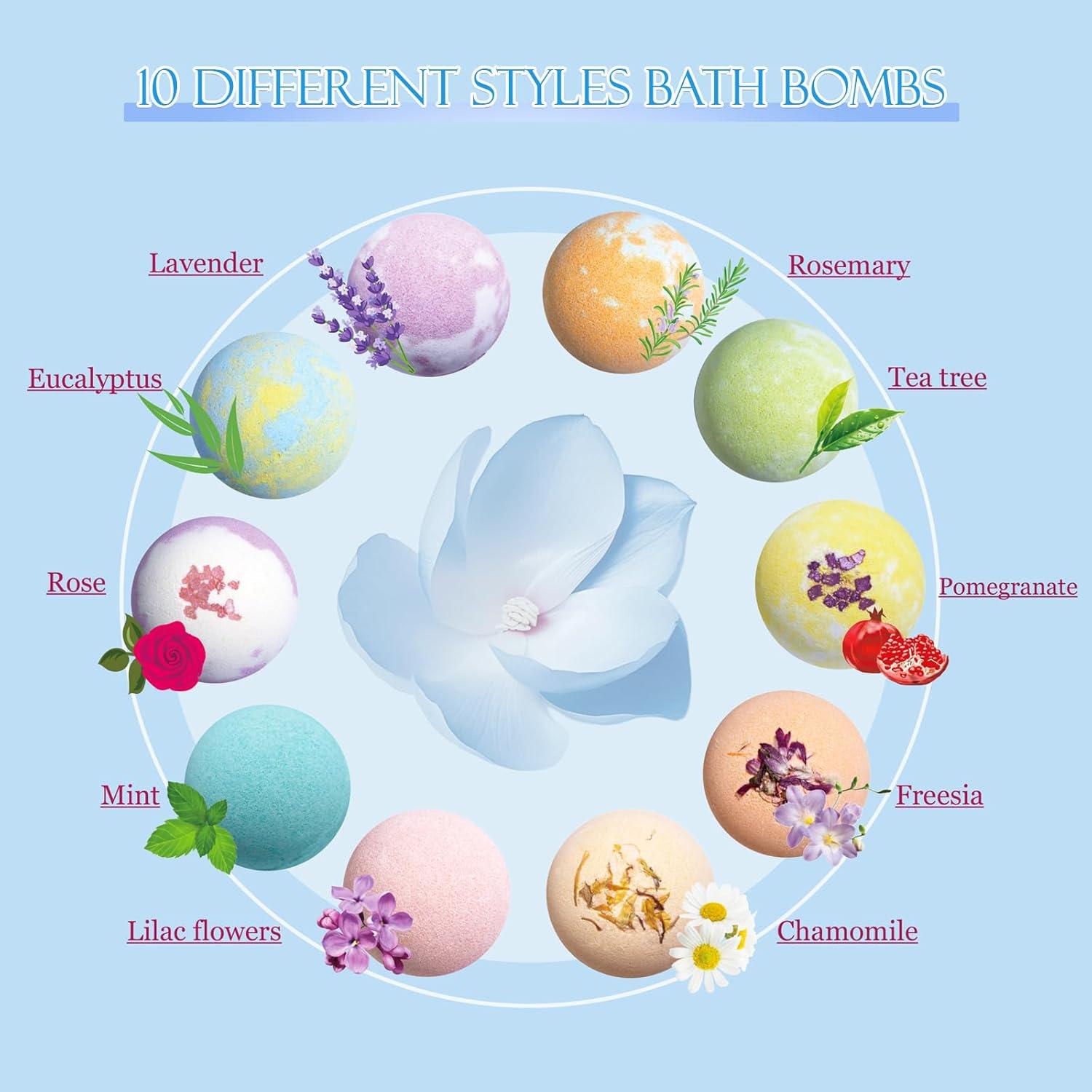 Set de 30 Bombas de Baño Persidra con Aceites Esenciales