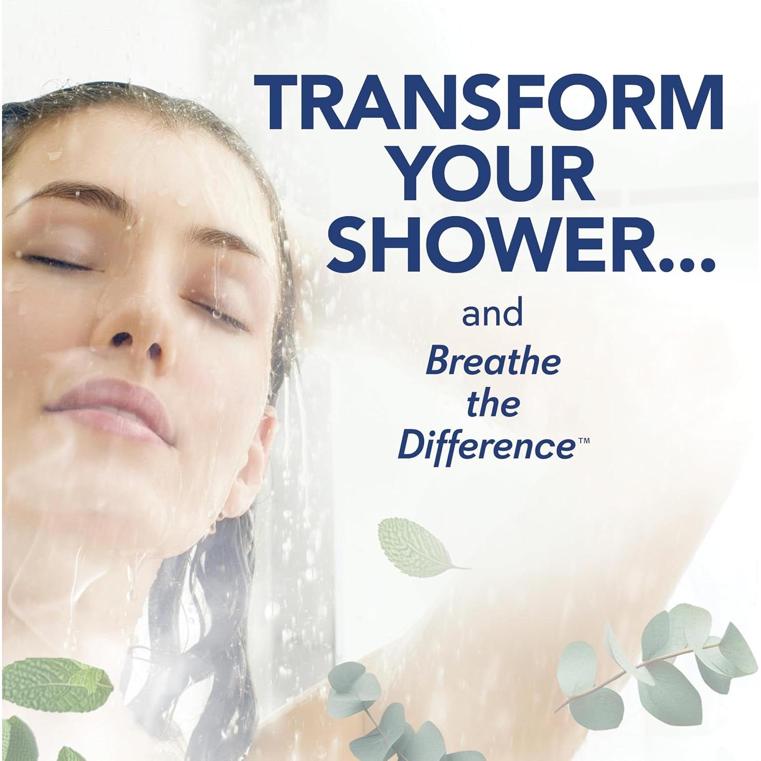 Tabletas de Vapor para Ducha SinuCleanse Eucalipto y Menta - 12 Unidades