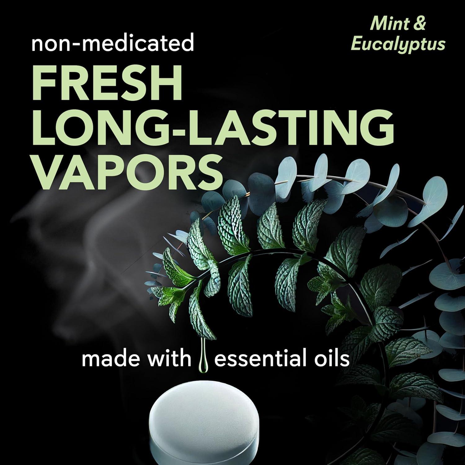 Tabletas de Vapor para Ducha SinuCleanse Eucalipto y Menta - 12 Unidades