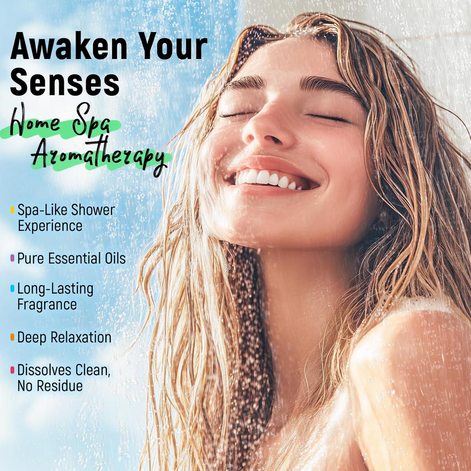 Bombas de Ducha Aromaterapia Lather Valley - 24 Piezas 100% Naturales