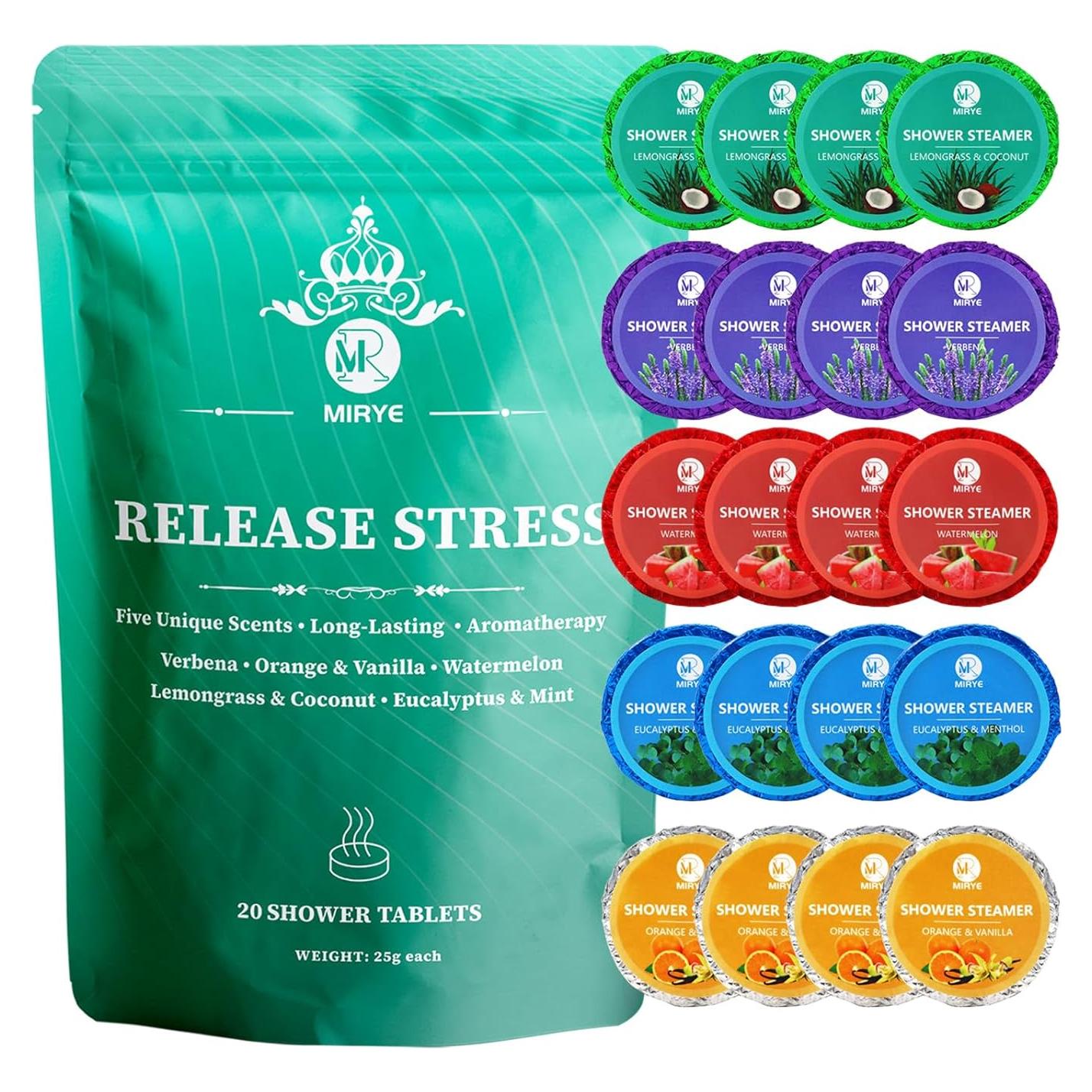 Bombas de Vapor para Ducha MR MIRYE - Paquete de 20 Aromas