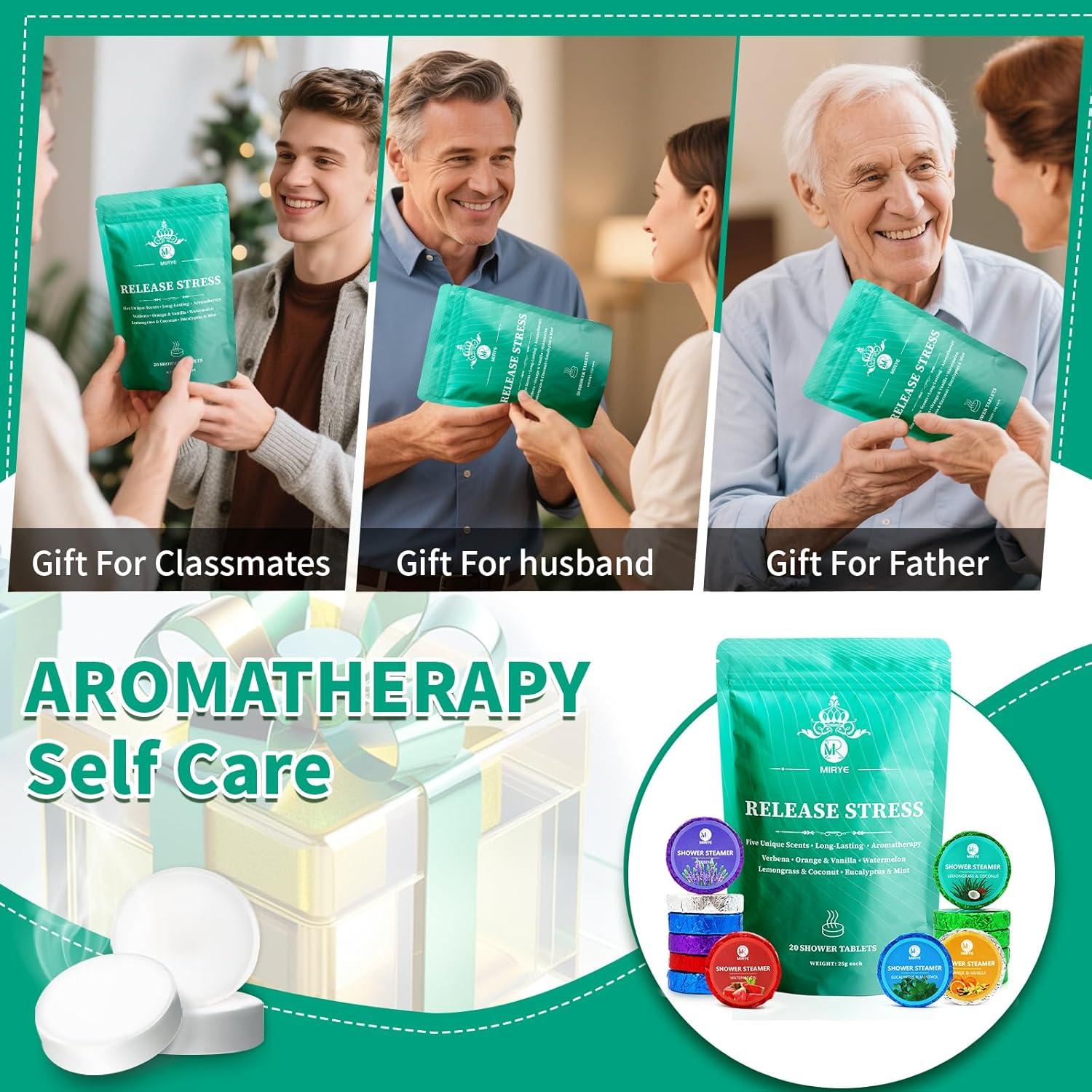 Bombas de Vapor para Ducha MR MIRYE - Paquete de 20 Aromas