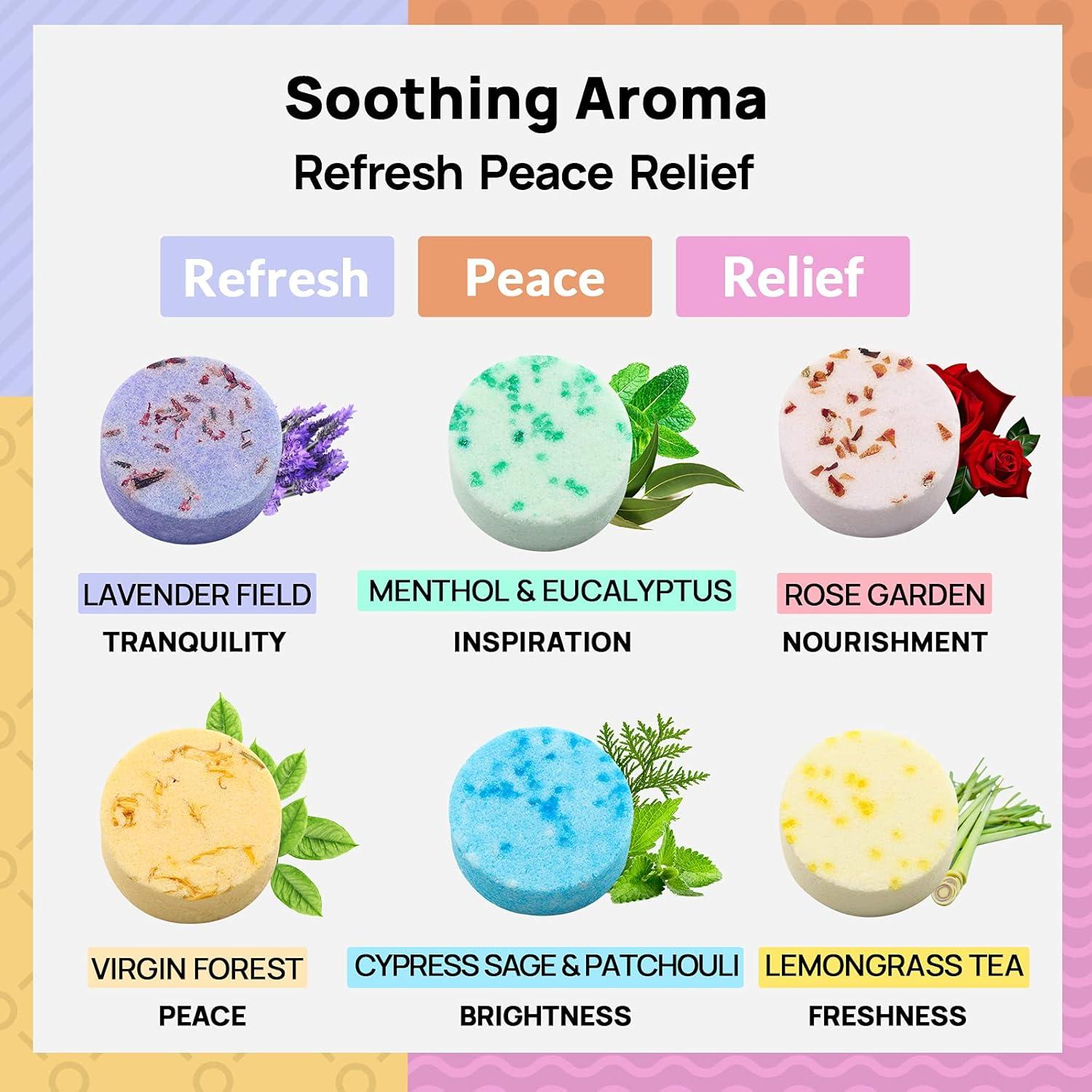 Pastillas de Ducha Aromaterapia Lagunamoon - Set de 12 Piezas