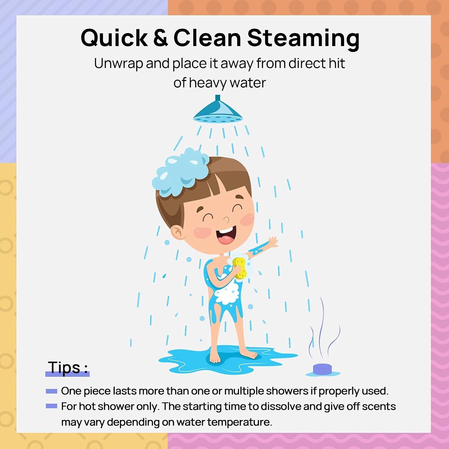 Pastillas de Ducha Aromaterapia Lagunamoon - Set de 12 Piezas