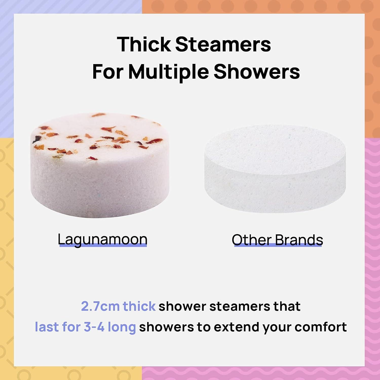 Pastillas de Ducha Aromaterapia Lagunamoon - Set de 12 Piezas