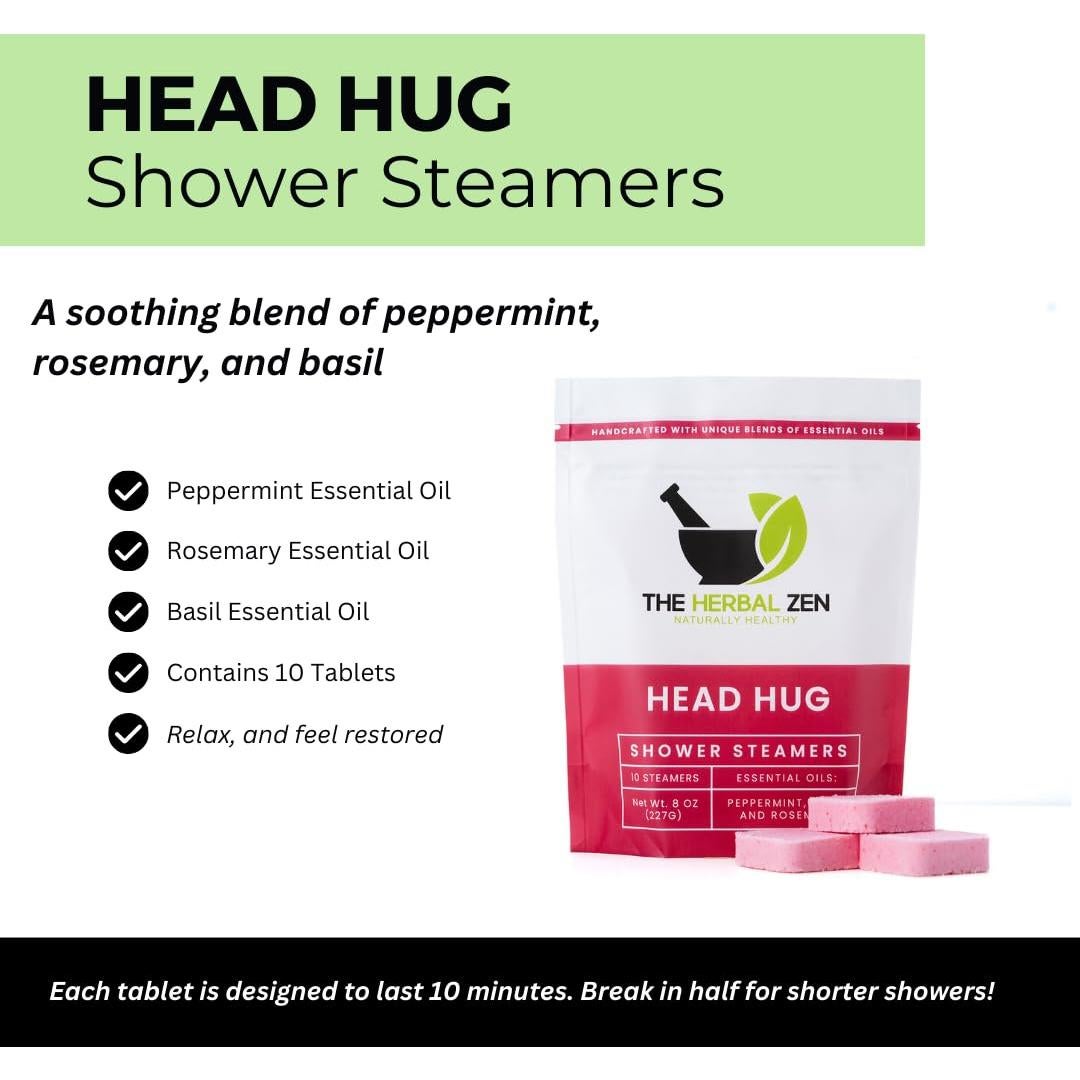 Vaporizadores de Ducha Aromaterapia Head Hug - 10 Tabletas