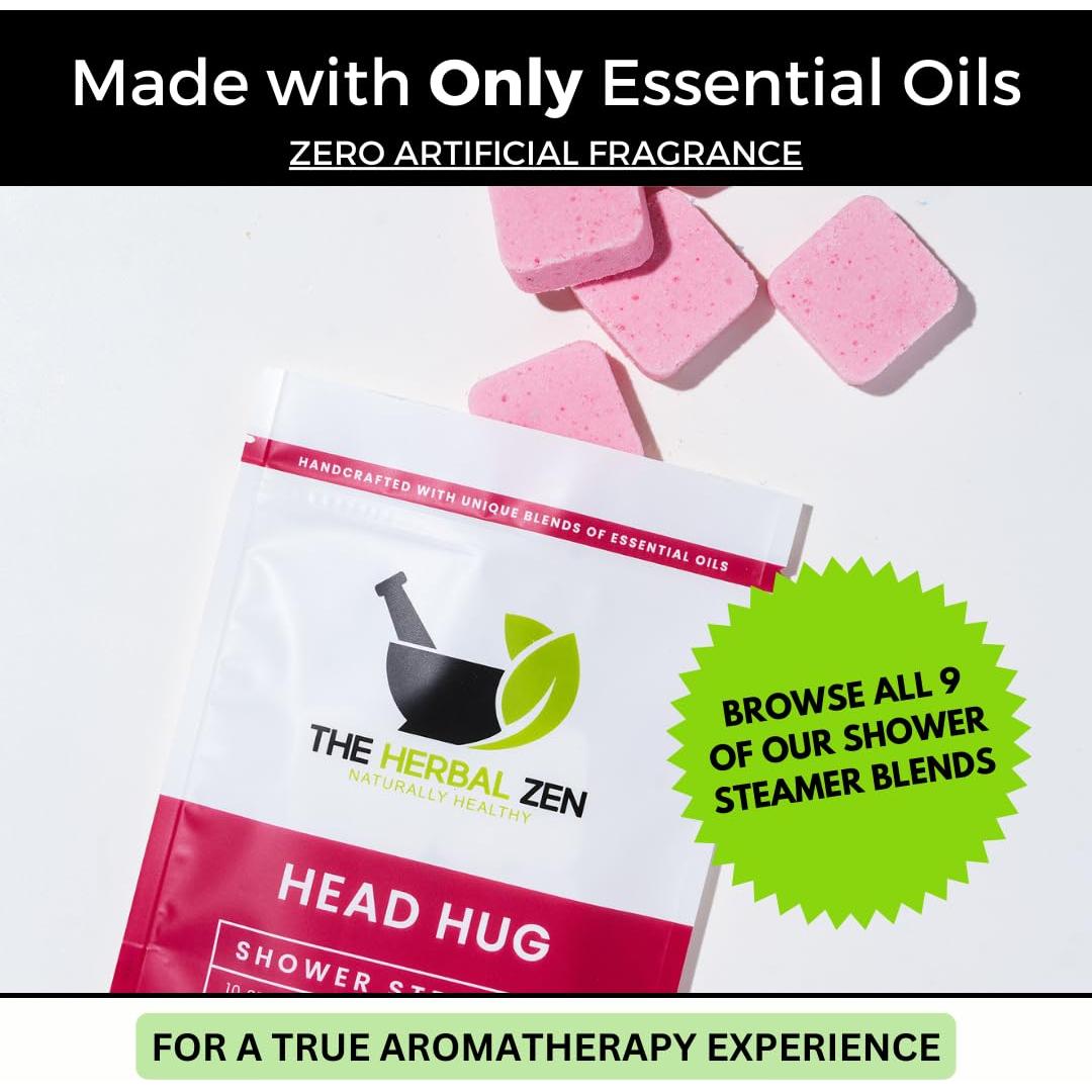 Vaporizadores de Ducha Aromaterapia Head Hug - 10 Tabletas