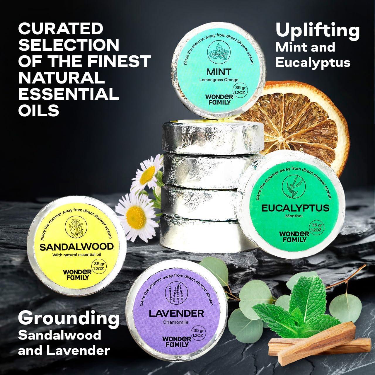 Juego de Vaporizadores de Ducha Aromaterapia Wonder Family