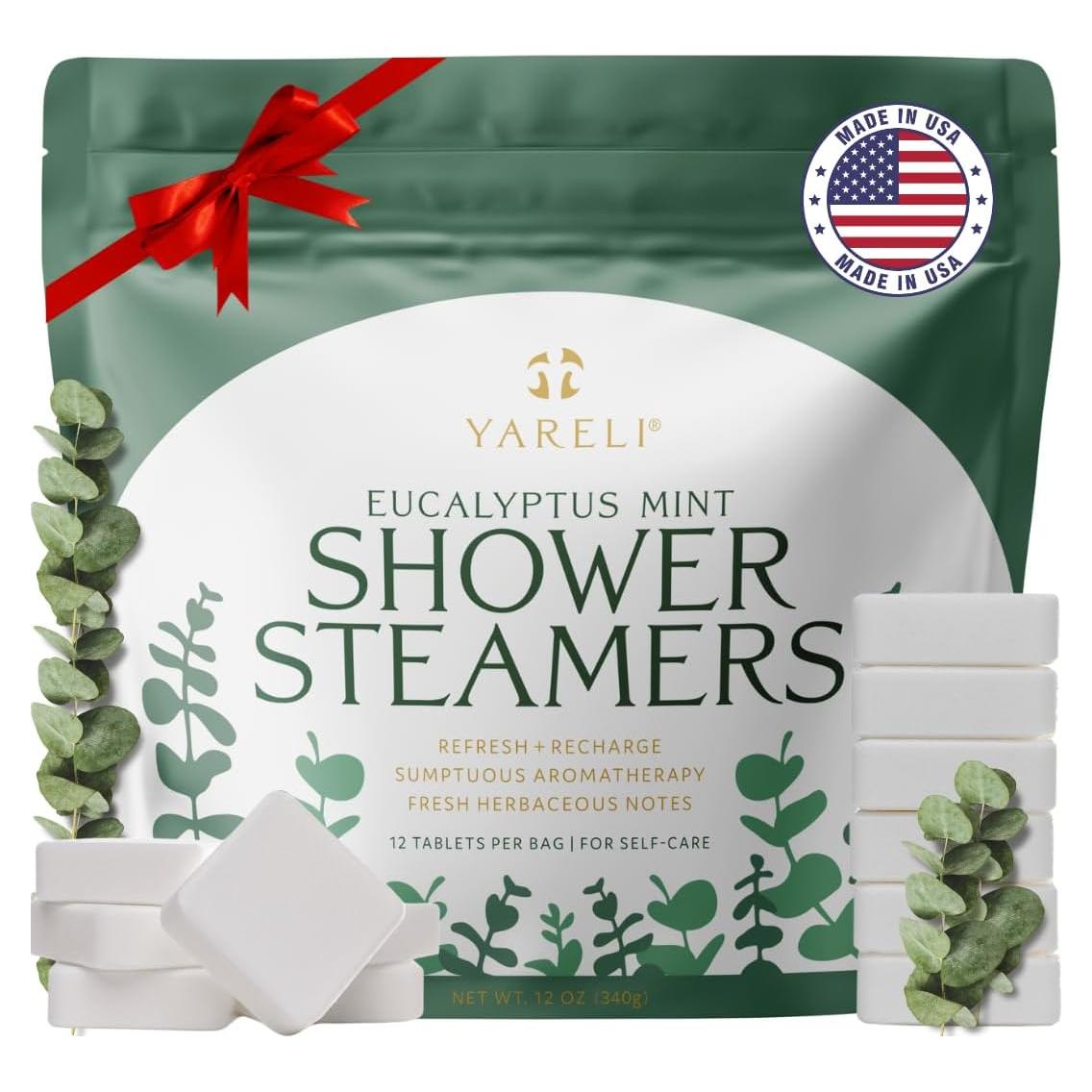 Vaporizadores de Ducha Yareli Eucalipto Menta - Paquete 12
