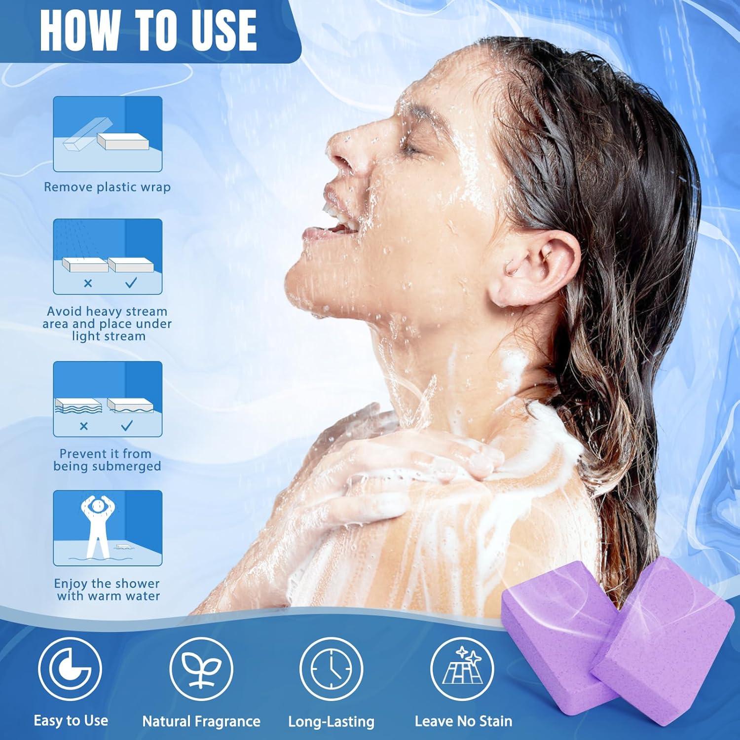 Bombas de Ducha TranquilBliss - Paquete de 6 Fragancias Naturales