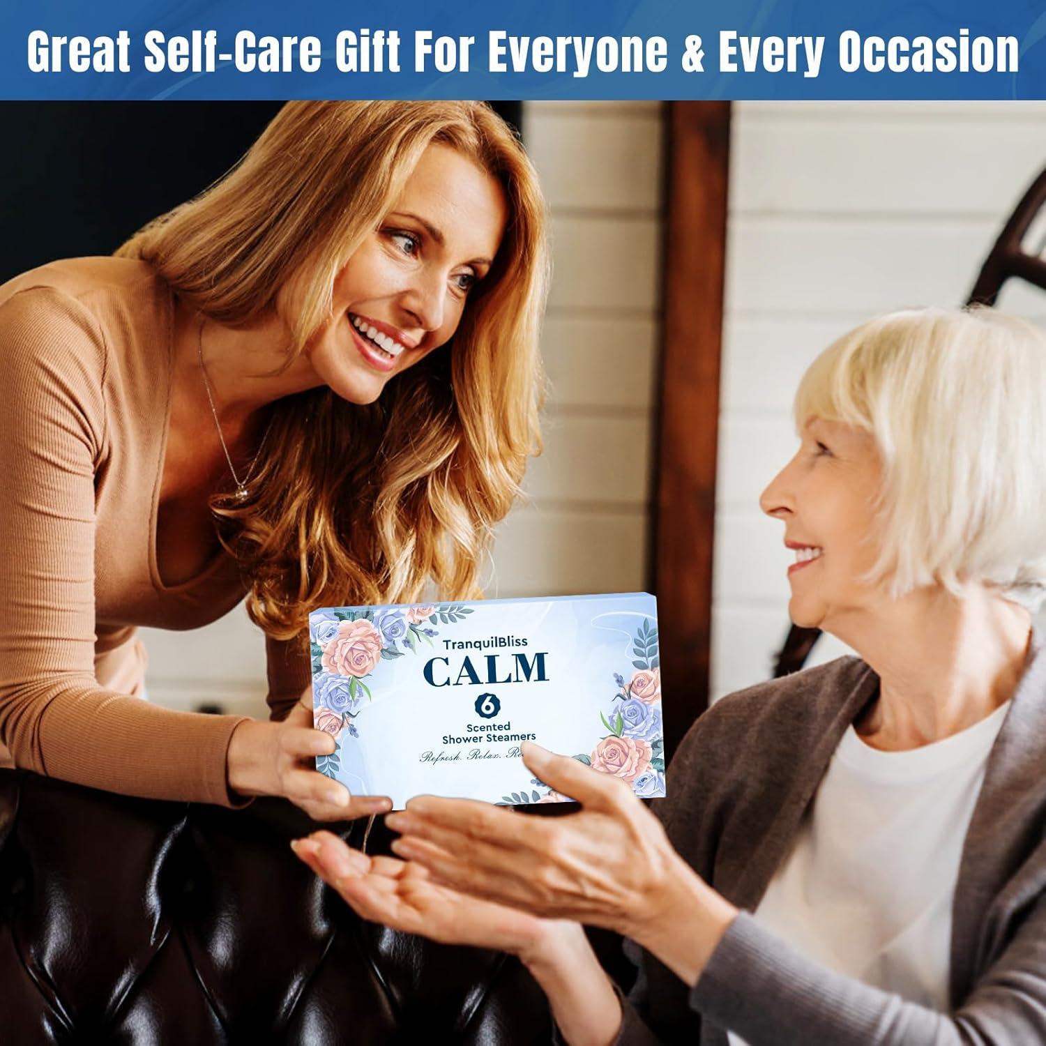 Bombas de Ducha TranquilBliss - Paquete de 6 Fragancias Naturales