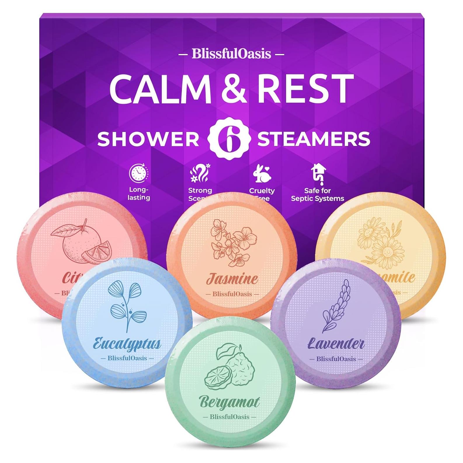 Paquete de 6 Bombas de Vapor para Ducha BlissfulOasis 6.1 cm