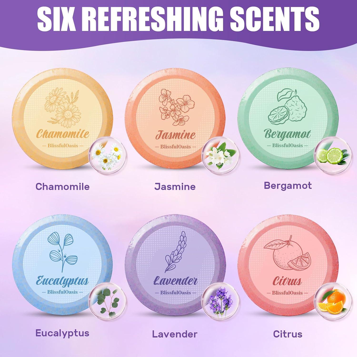 Paquete de 6 Bombas de Vapor para Ducha BlissfulOasis 6.1 cm