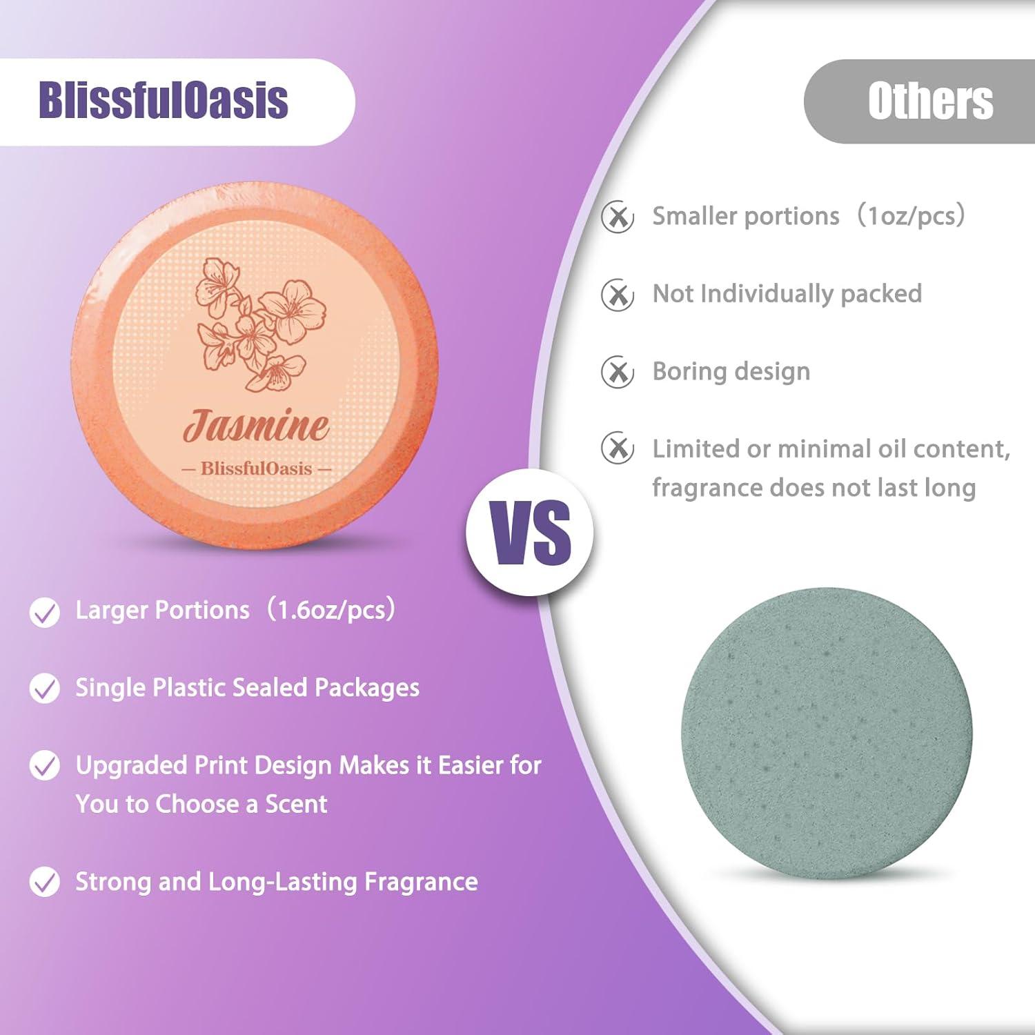 Paquete de 6 Bombas de Vapor para Ducha BlissfulOasis 6.1 cm