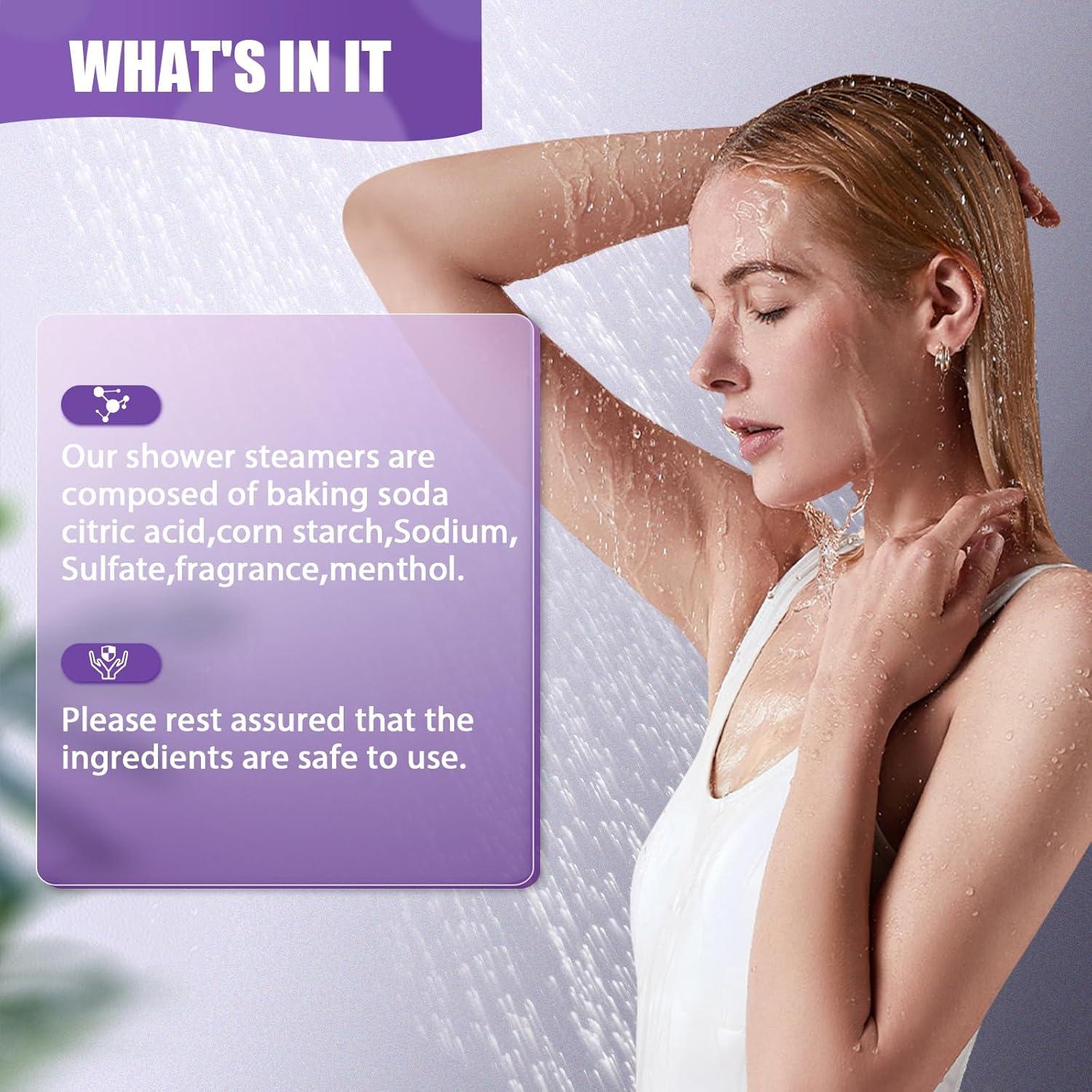 Paquete de 6 Bombas de Vapor para Ducha BlissfulOasis 6.1 cm