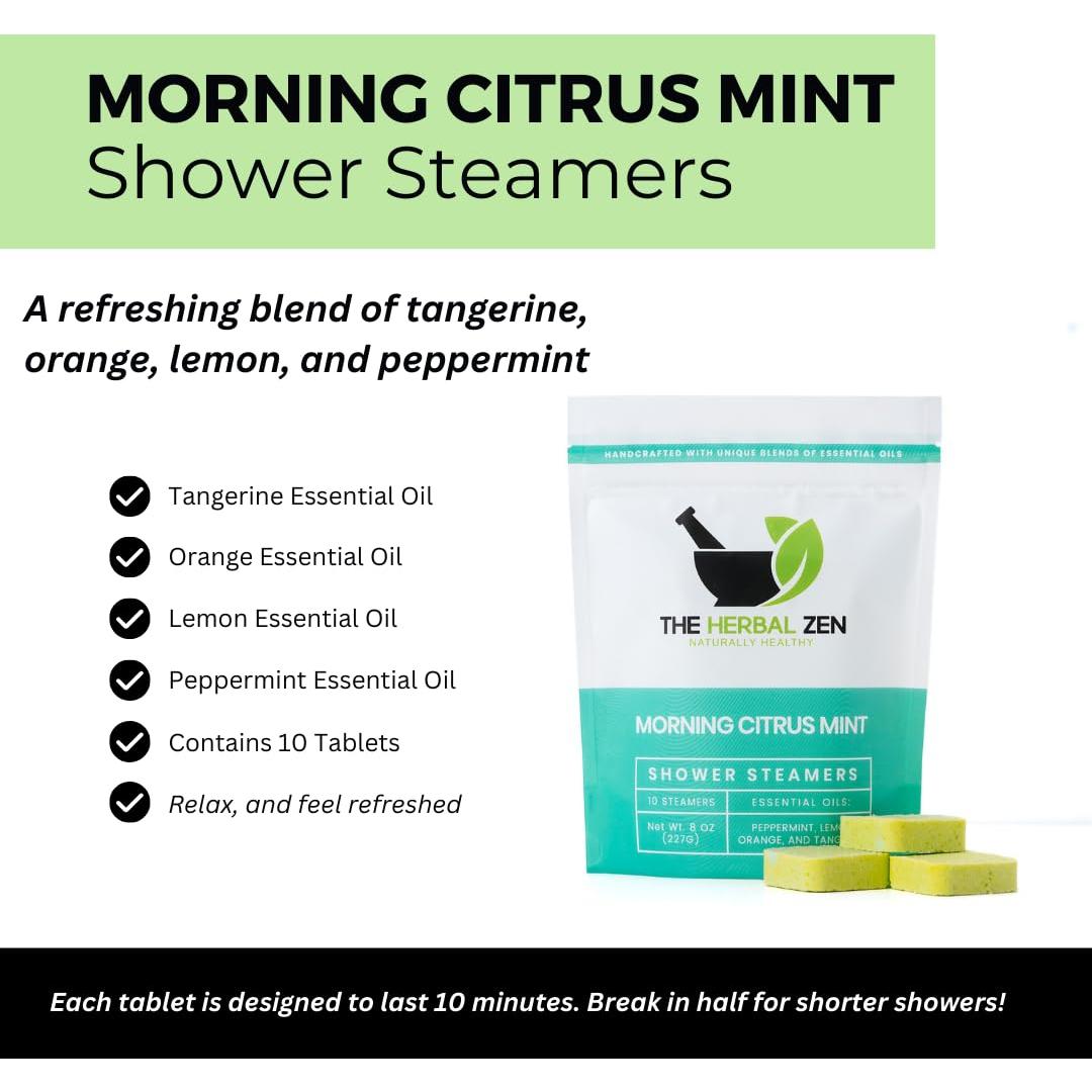 Bombas de Ducha Aromaterapia Cítricos Aceites Esenciales 10 Unidades