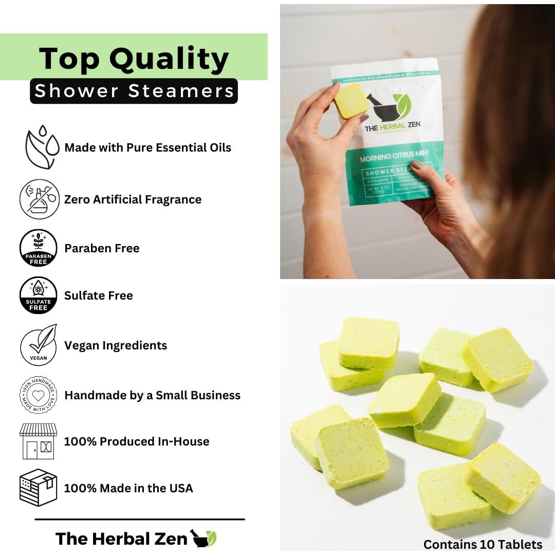 Bombas de Ducha Aromaterapia Cítricos Aceites Esenciales 10 Unidades