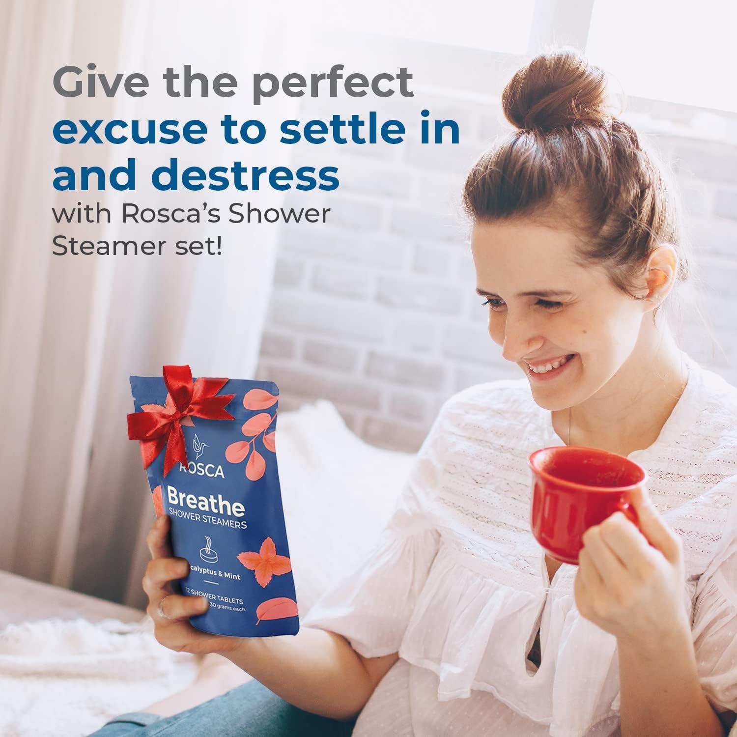 Pastillas de Ducha Aromaterapia Eucalipto y Menta Rosca - 12 Piezas