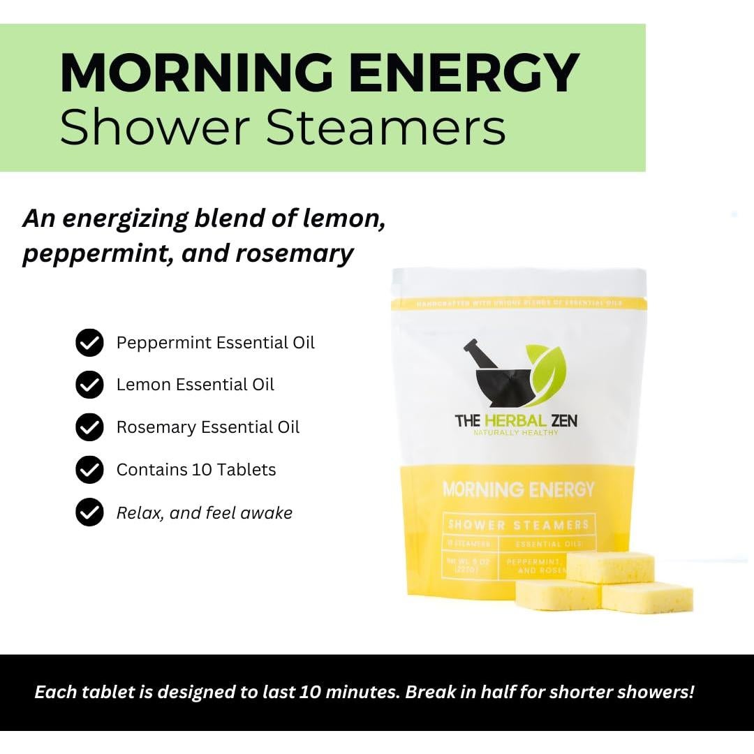 Bombas de Ducha Aromaterapia Menta y Limón - 10 Unidades